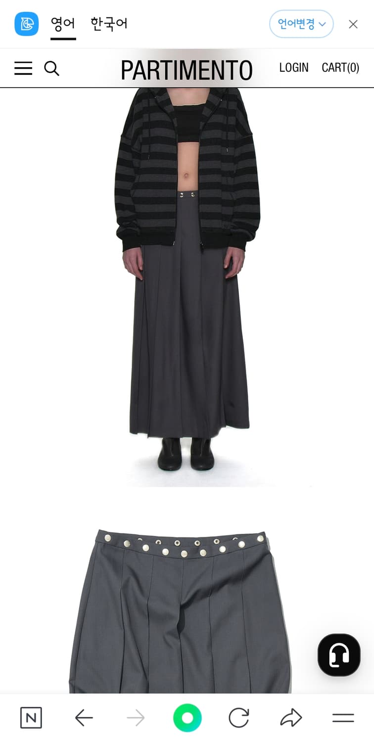 파르티멘토  (SET) 3WAY TRANSFORM PLEATED SKIR 상품이미지2