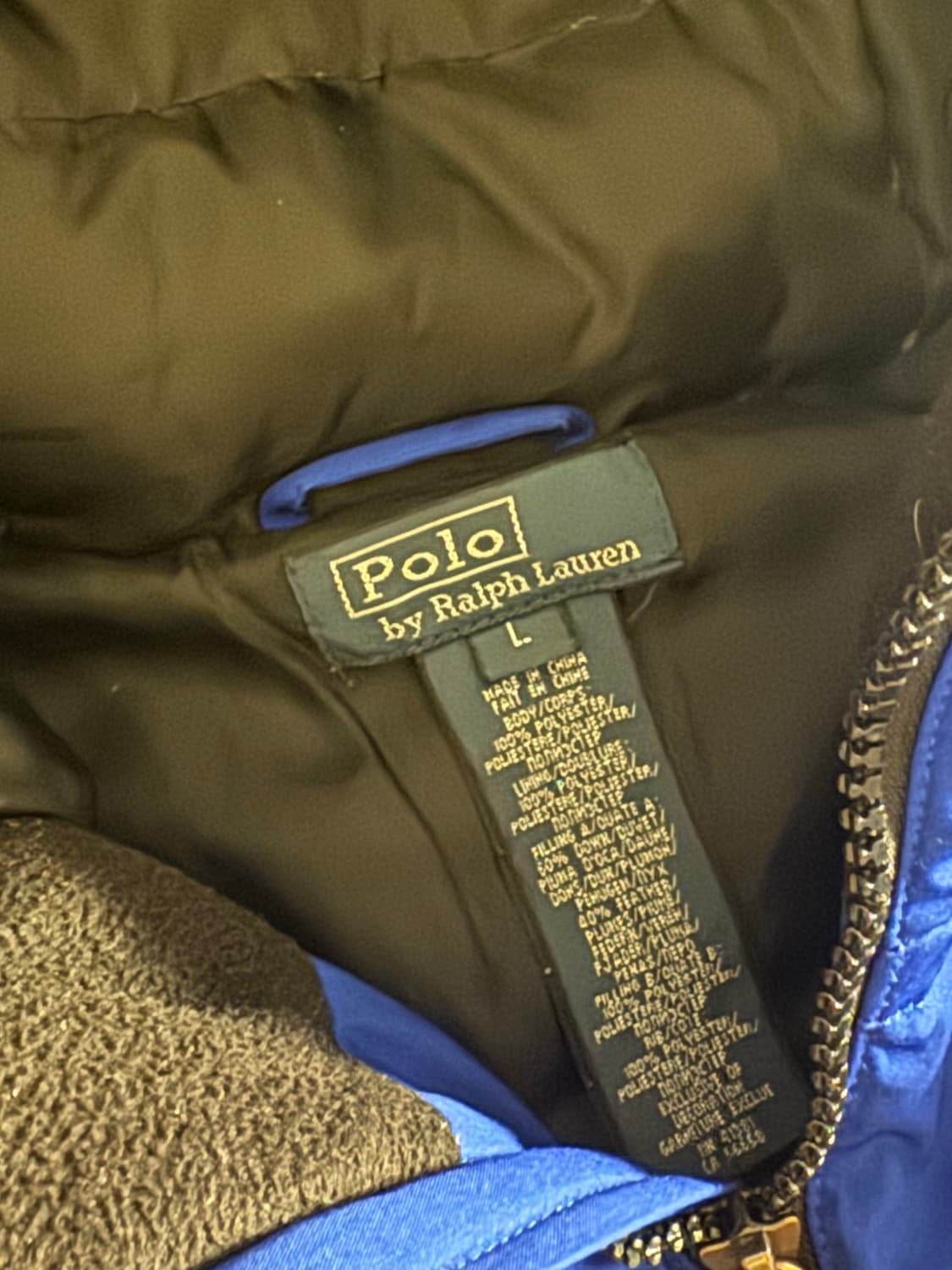 폴로 빅포니 패딩 블루  상품이미지4