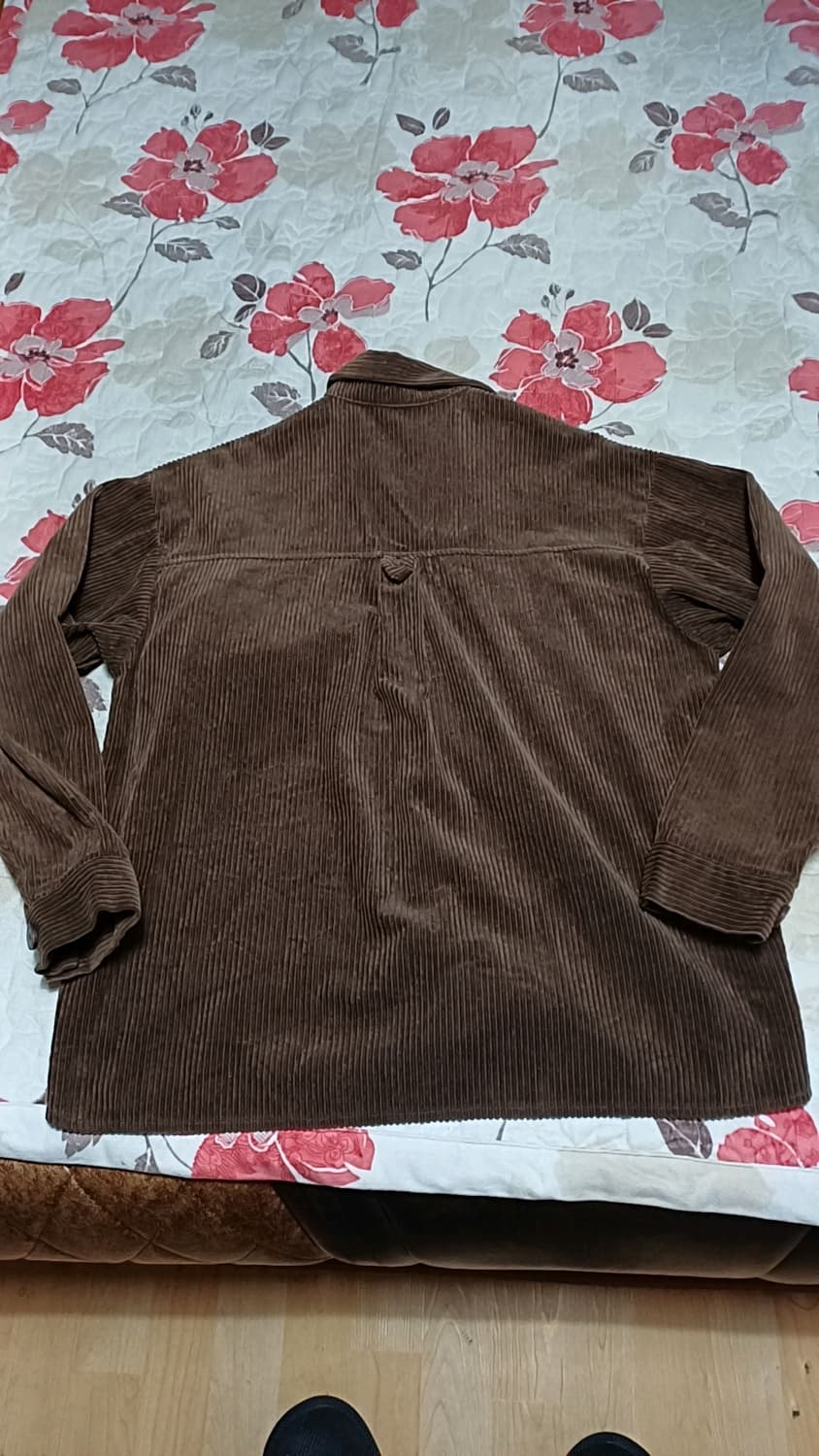 FP142 와이드 코듀로이남방 100 가슴60 기장73 상품이미지3