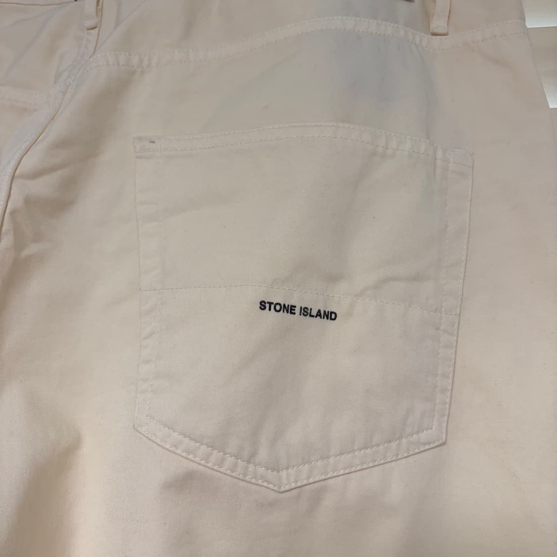 00s 스톤 아일랜드 데님 코튼 치노 팬츠 아이보리 W38 상품이미지6