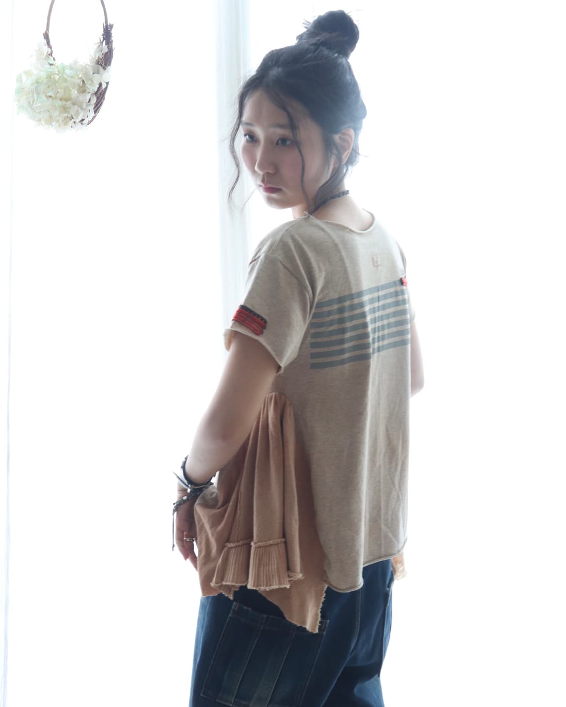 [Beams Boy] Rework College Frill T-Shirt 상품이미지4