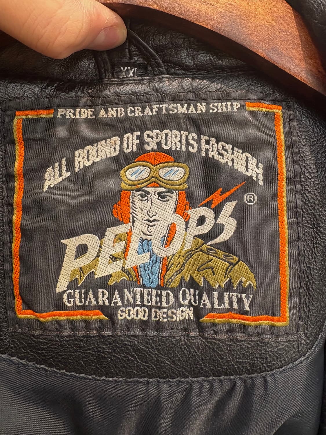 90s 펠롭스 양가죽 라이더 베스트 상품이미지10