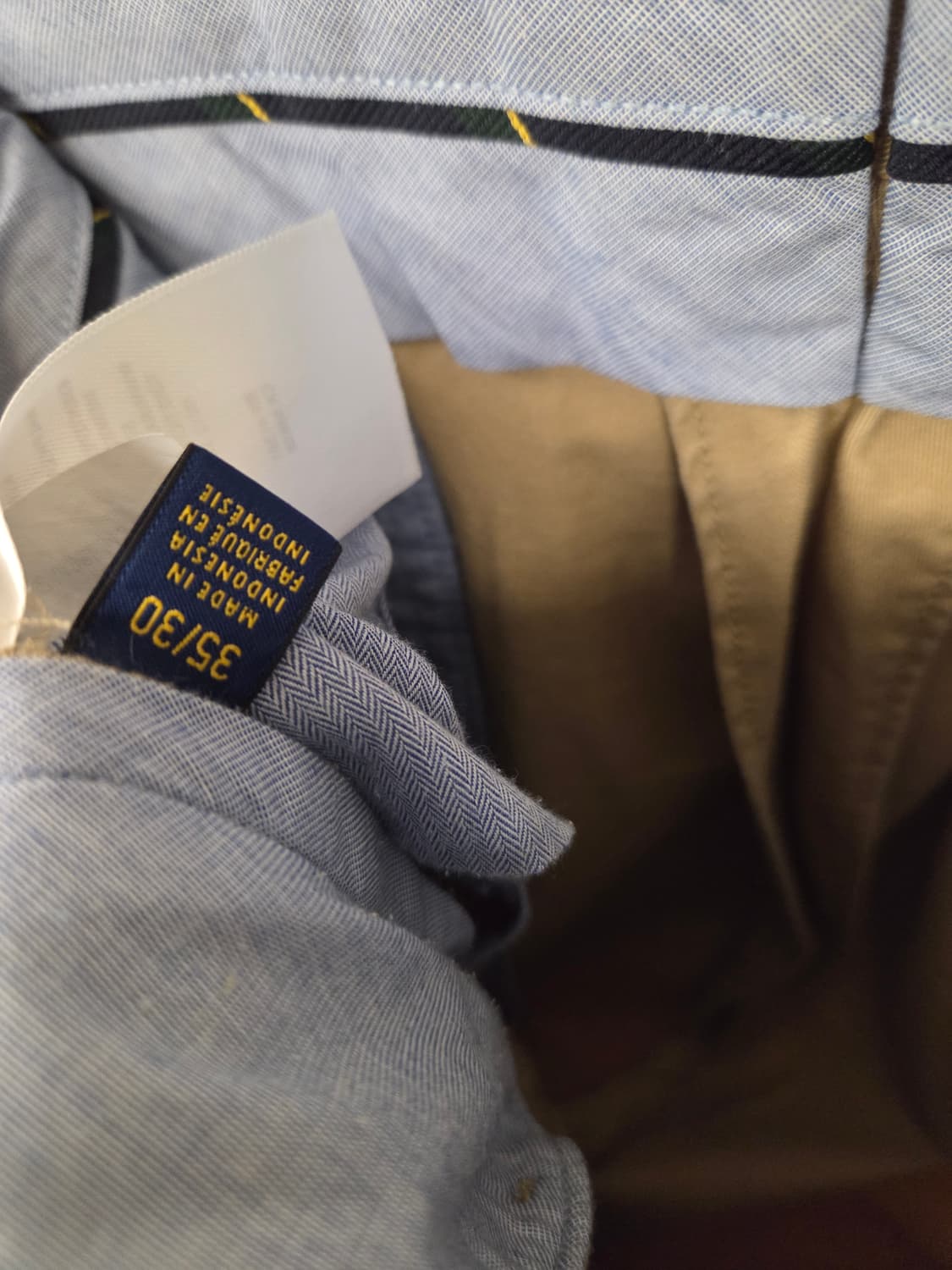 폴로 랄프로렌 스트레치 슬림핏 치노팬츠 35/30 상품이미지5