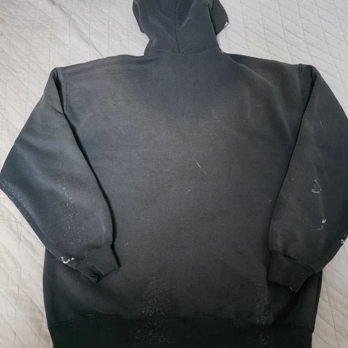 [XXL] 90s USA 빈티지 러셀 애슬레틱 후드집업 블랙 트래쉬드2 상품이미지8