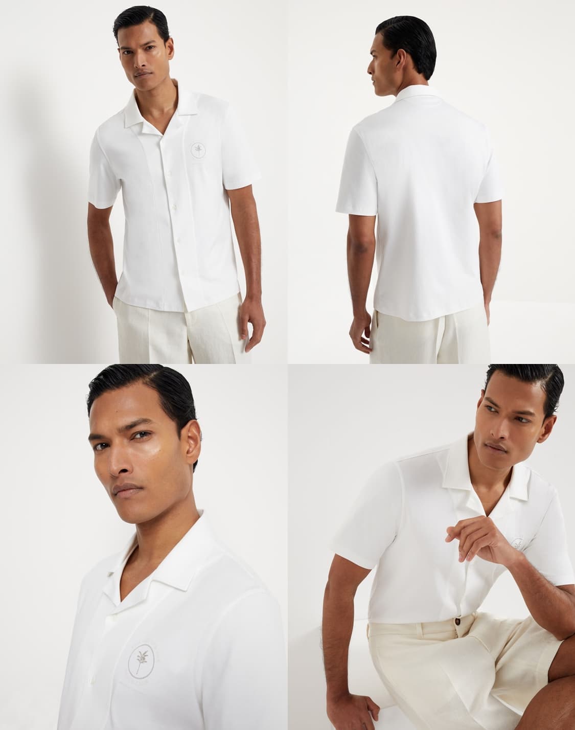 브루넬로 쿠치넬리 / 비치 클럽 오픈 칼라 셔츠 / L (국내 105) 상품이미지3