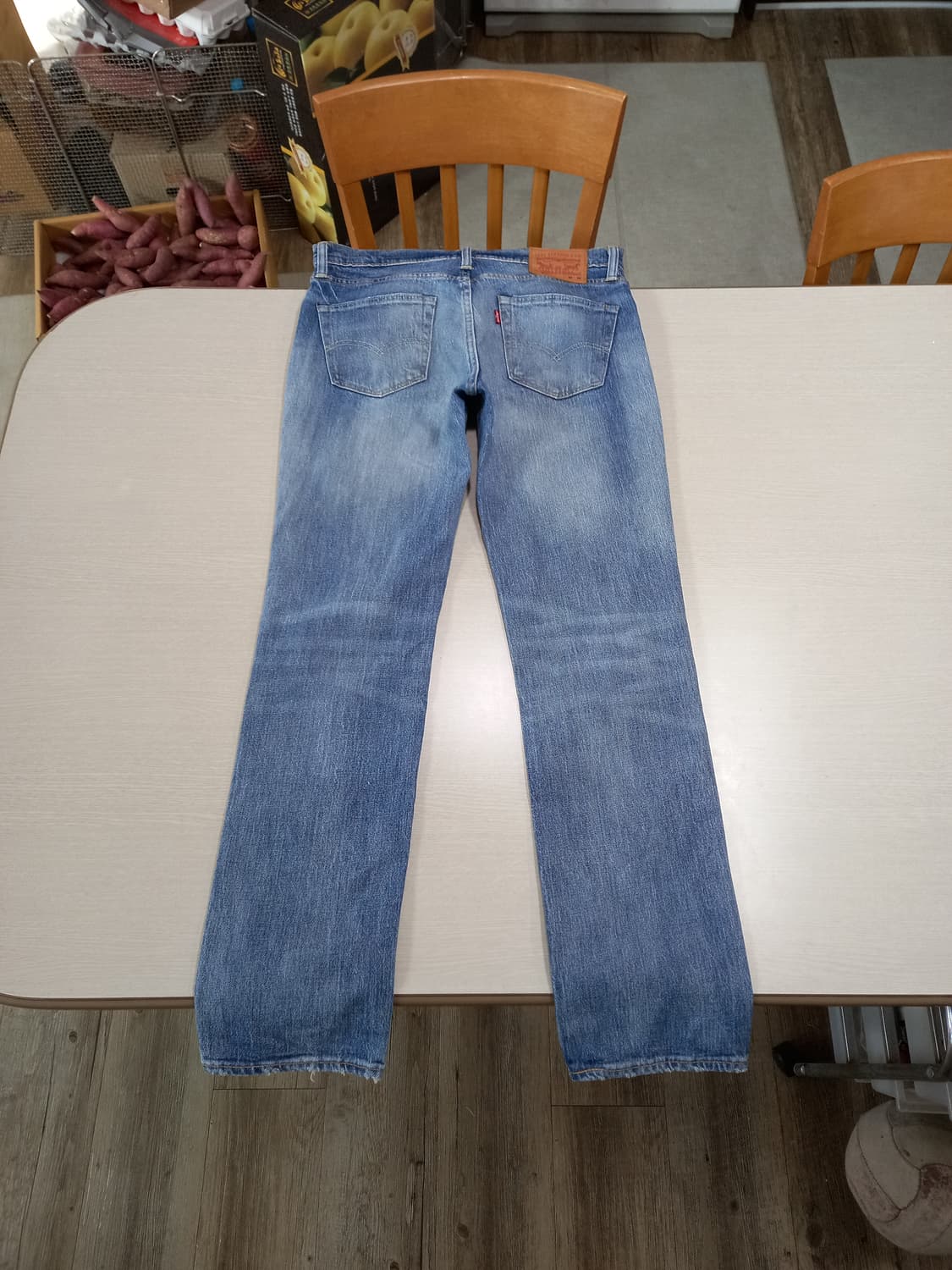 32 리바이스511 WhiteOak 데미지워싱 스판 리페어진 32-354 상품이미지2