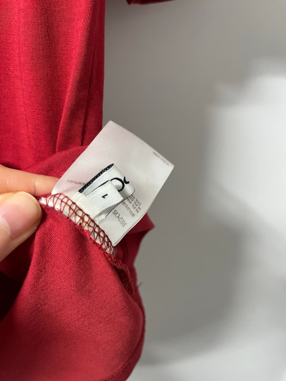 Repos 리포스 스쿱넥 티셔츠 (레드) 상품이미지4