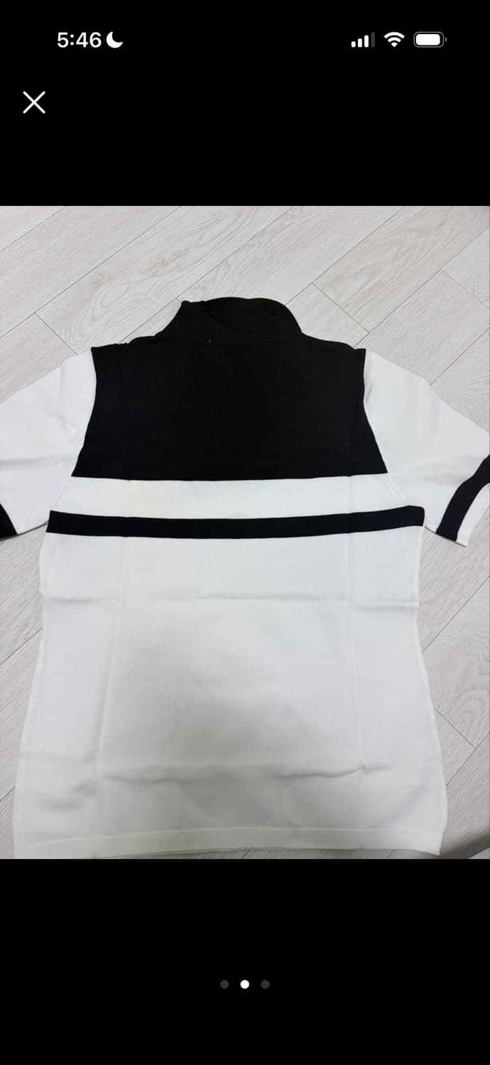 St.Andrews 화이트 블랙 카라티 상품이미지2