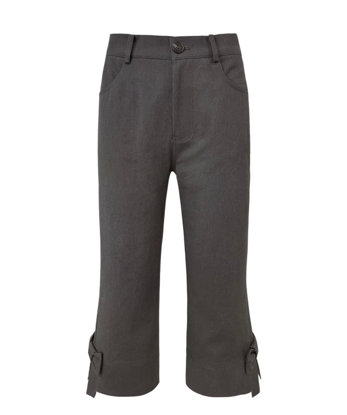 체메씨 보우 카프리 팬츠(챠콜) 레귤러 상품이미지1