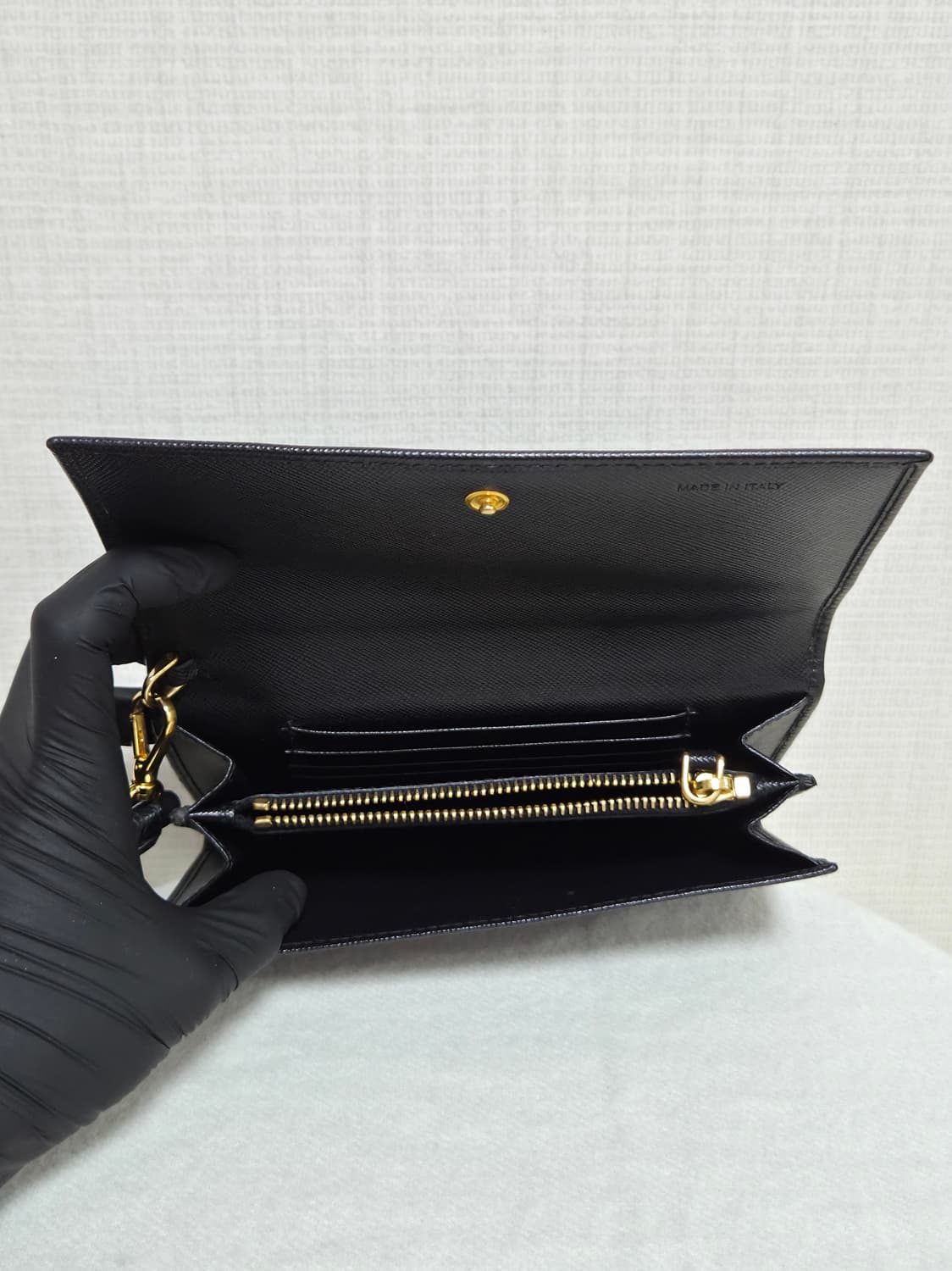 프라다 사피아노 장지갑 / 블랙 / 정품 상품이미지8
