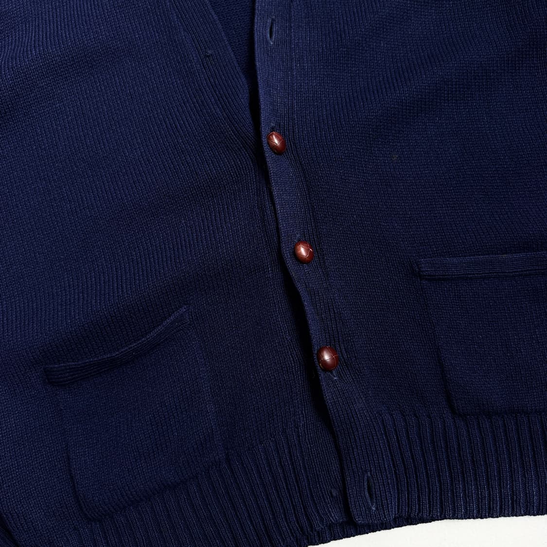 폴로 90s 포니 엘보우 레더 패치 니트 가디건 상품이미지5