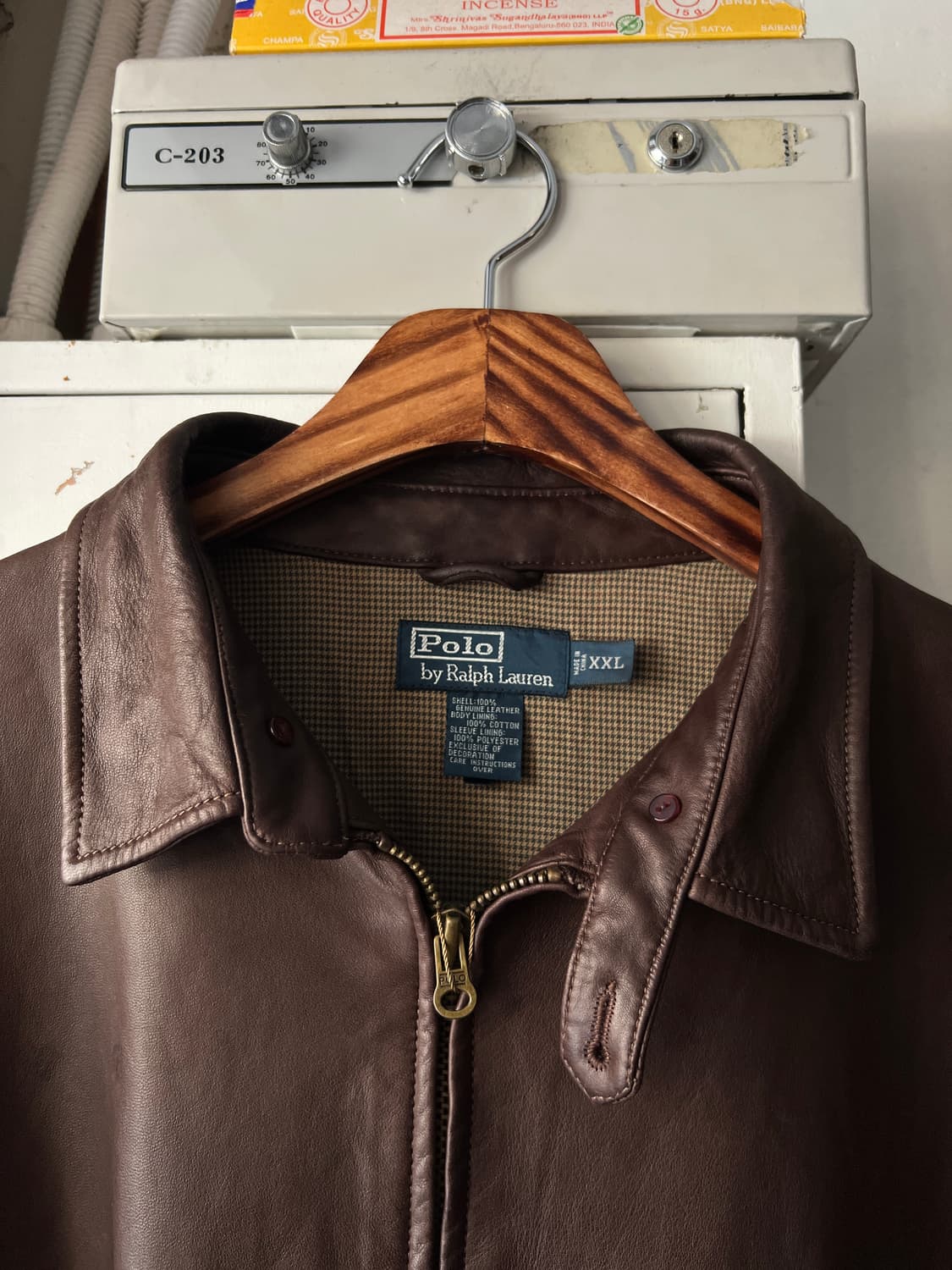 [2XL]폴로 랄프로렌 맥스웰 램스킨 레더자켓 상품이미지2