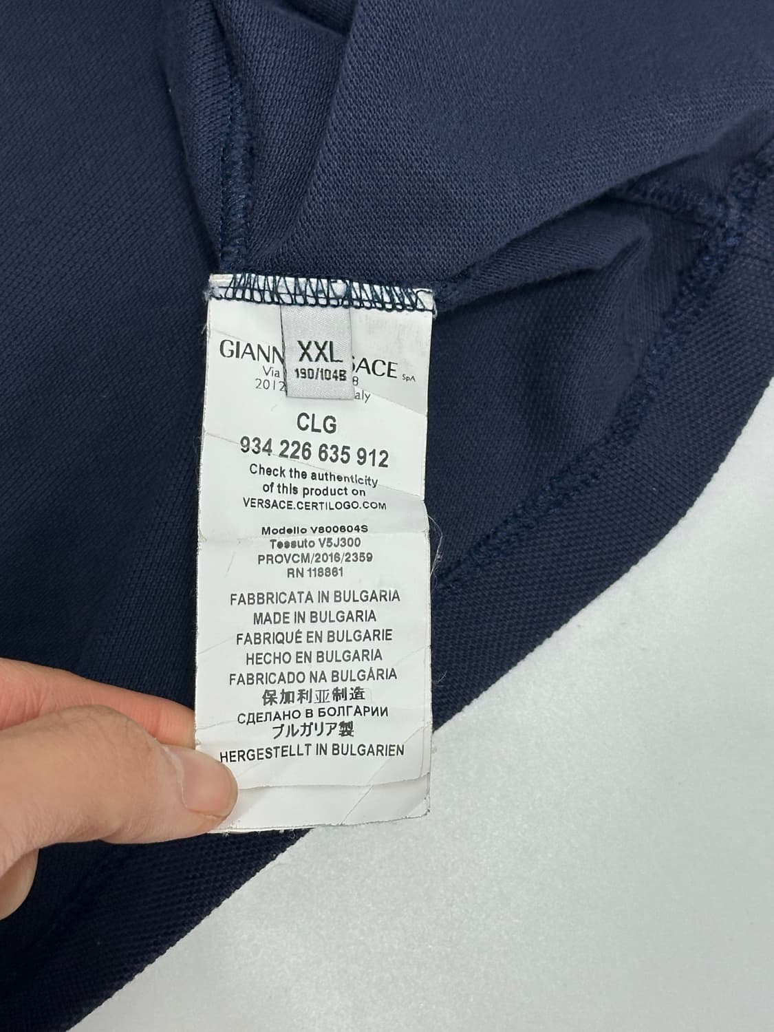 베르사체 메두사 반팔 카라티 pk 폴로티셔츠 네이비 상품이미지7