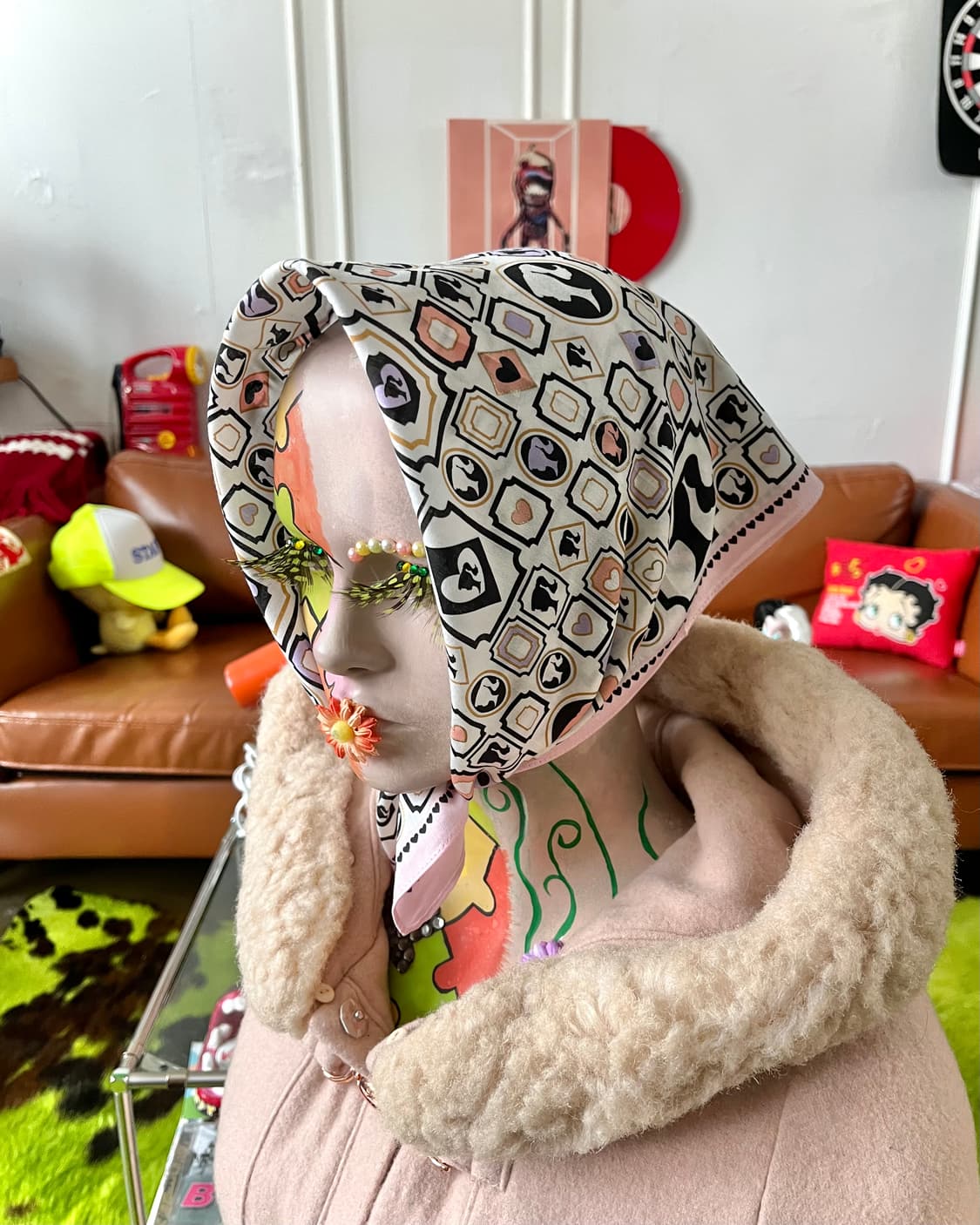 Barbie Official Pink Print Bandana Scarf 상품이미지2