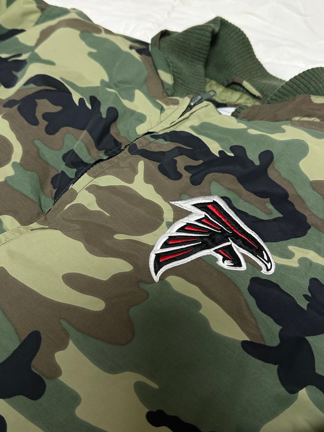 올드 NFL 애틀란타 팔콘 카모 퀄팅 자켓 라지 상품이미지5