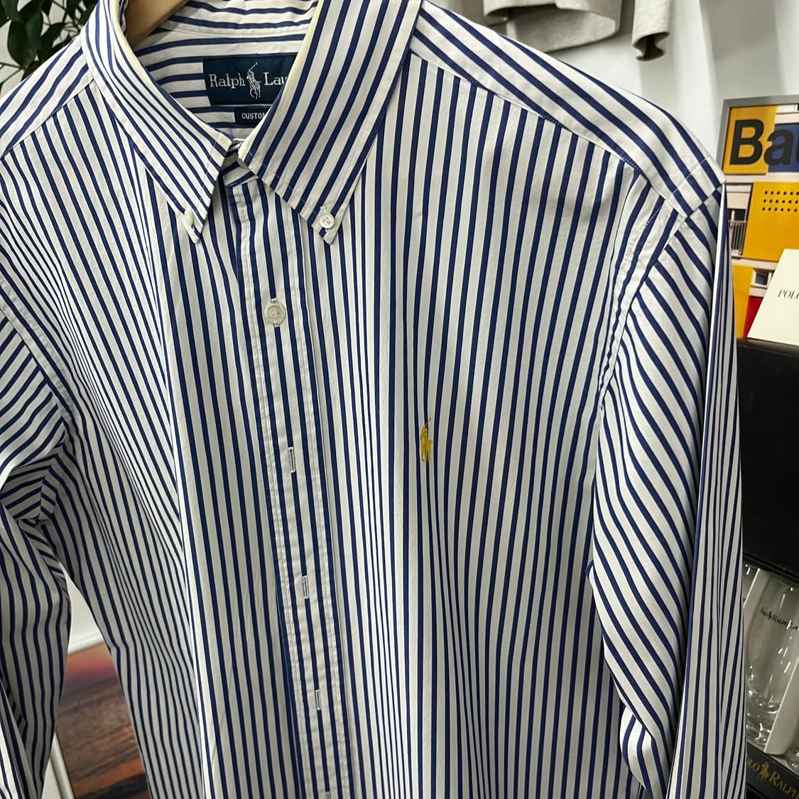 폴로랄프로렌 버튼다운 스트라이프 셔츠 L 상품이미지3