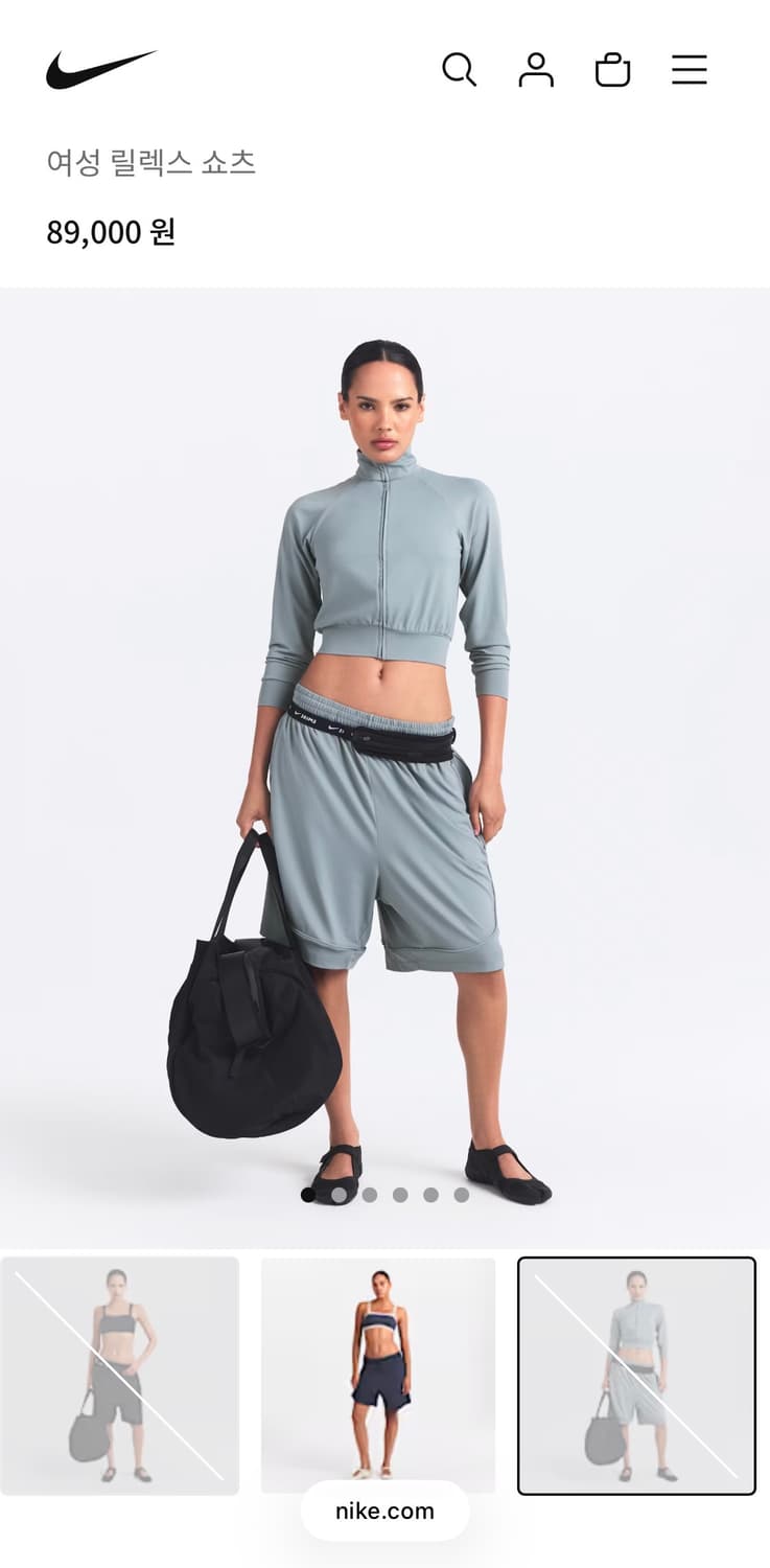 나이키X스킴스 에어리 릴렉스 쇼츠 s 상품이미지1