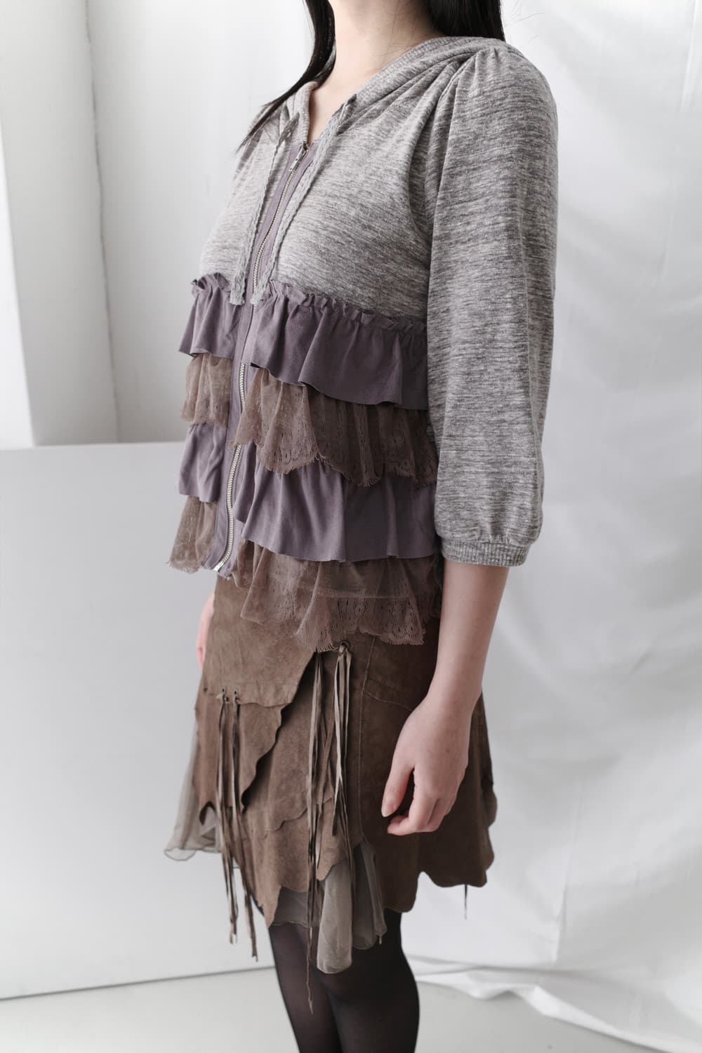 cancan frill hood zip-up 상품이미지8