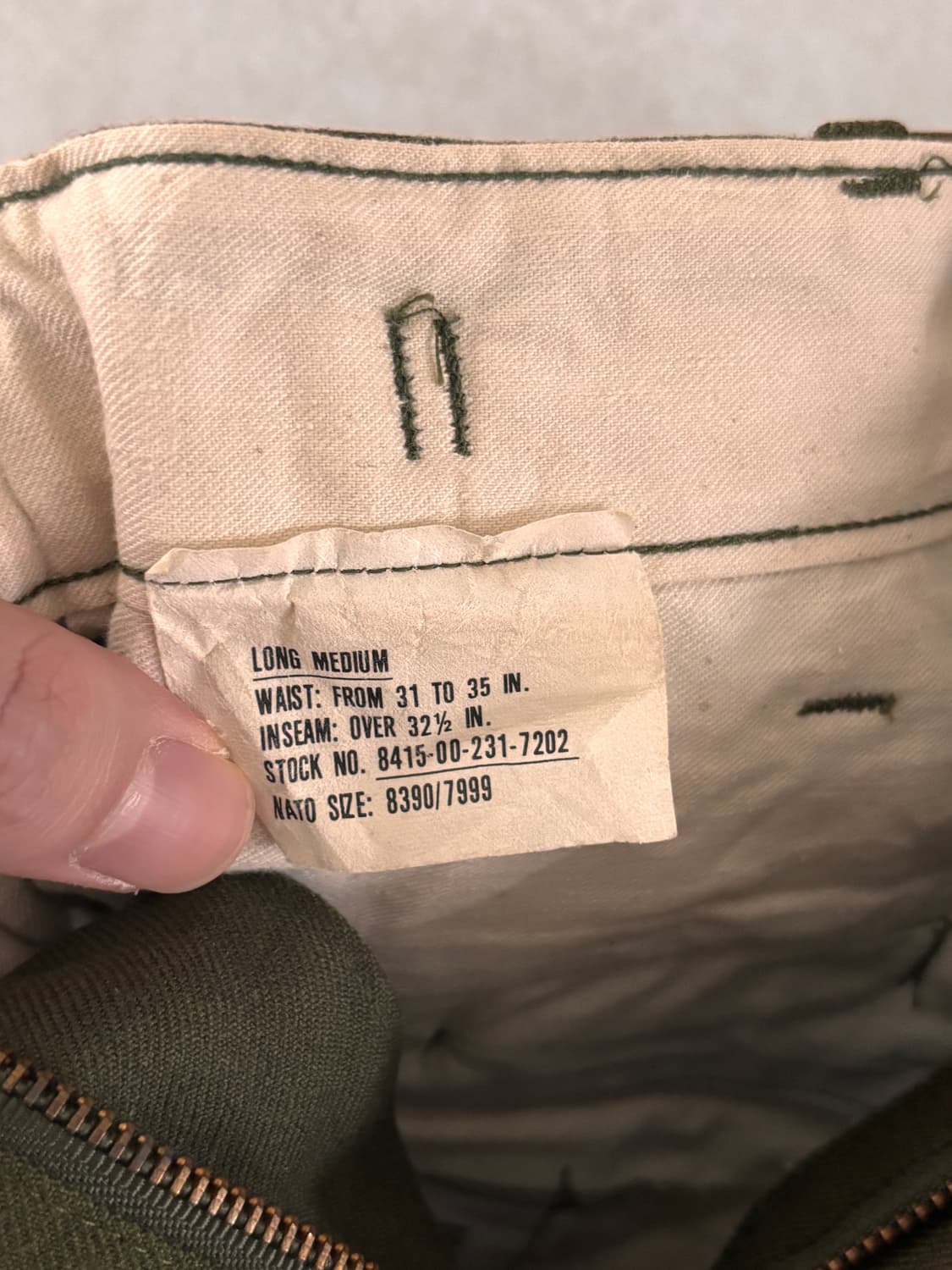 Vintage 80s US Military M-1951 Wool Pant 상품이미지4