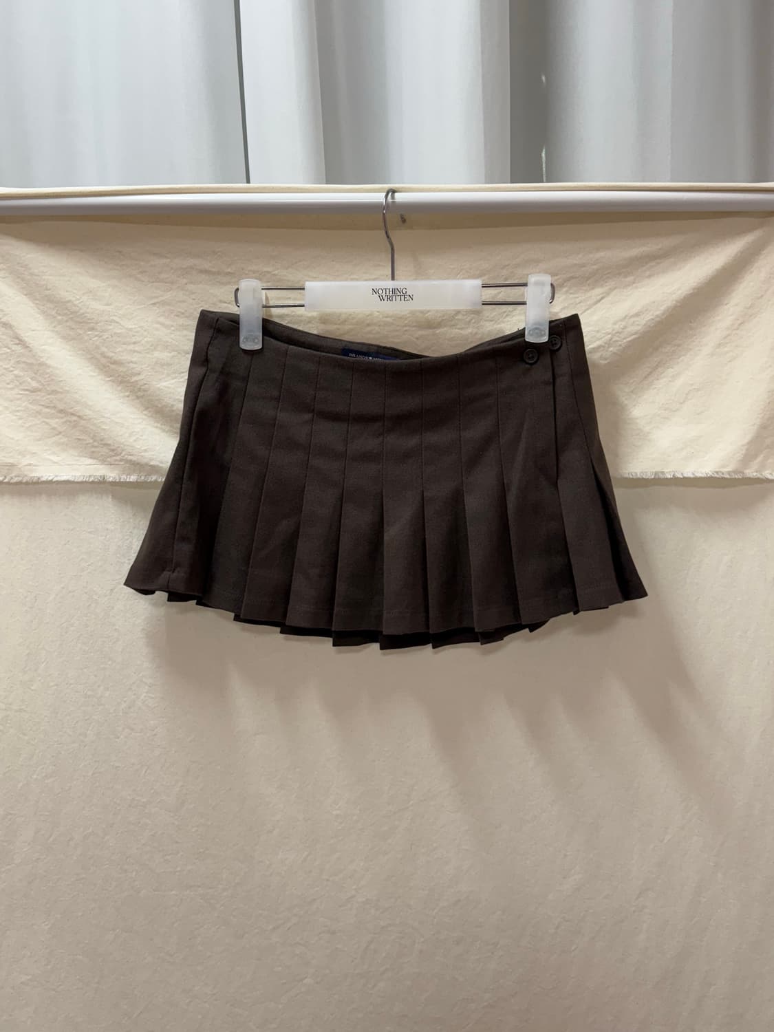 브랜디멜빌 핀턱 미니스커트brown 상품이미지1