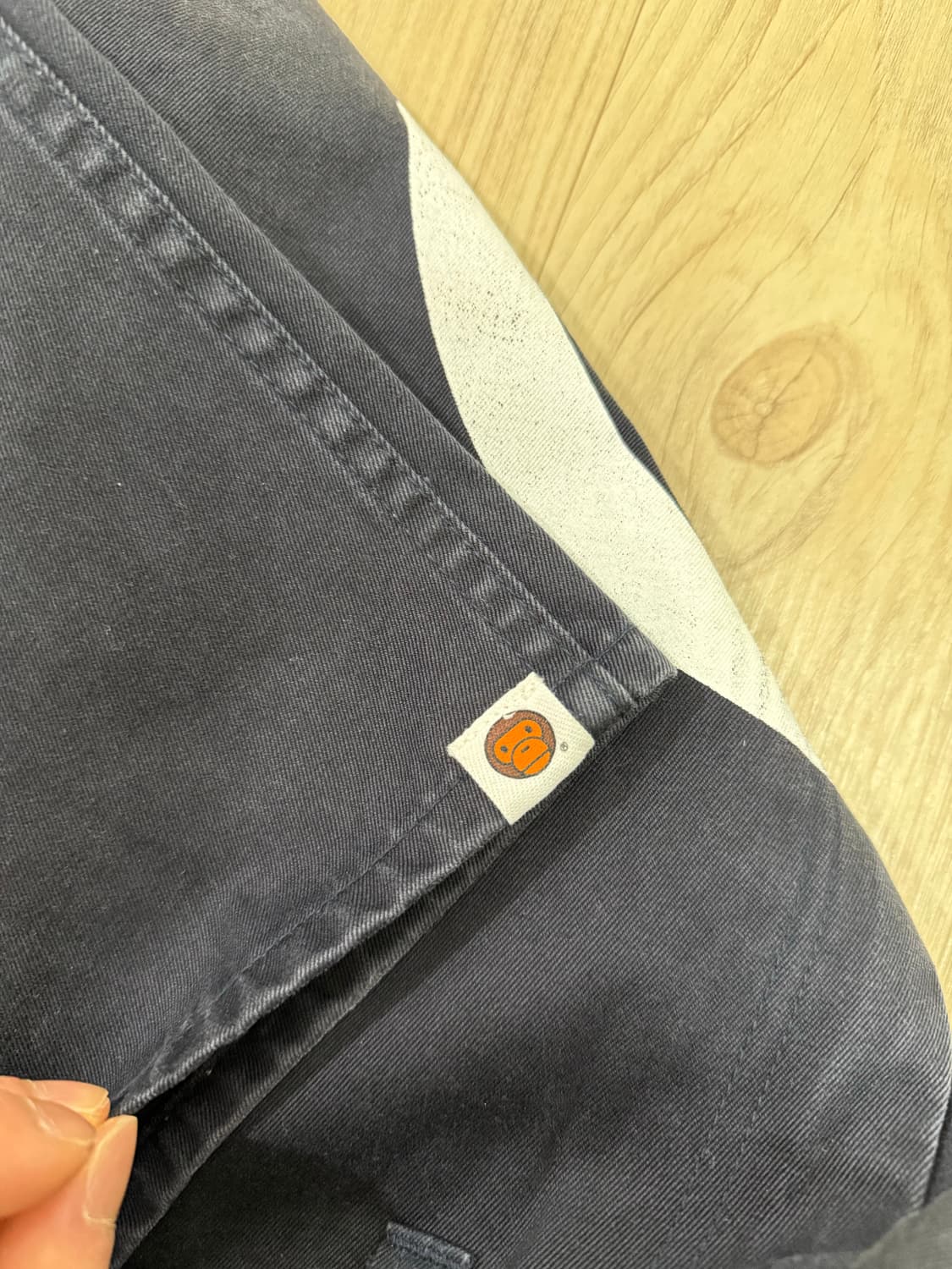 2000년도 베이프 어센틱 마일로 SAD FACE 팬츠 블랙 상품이미지10