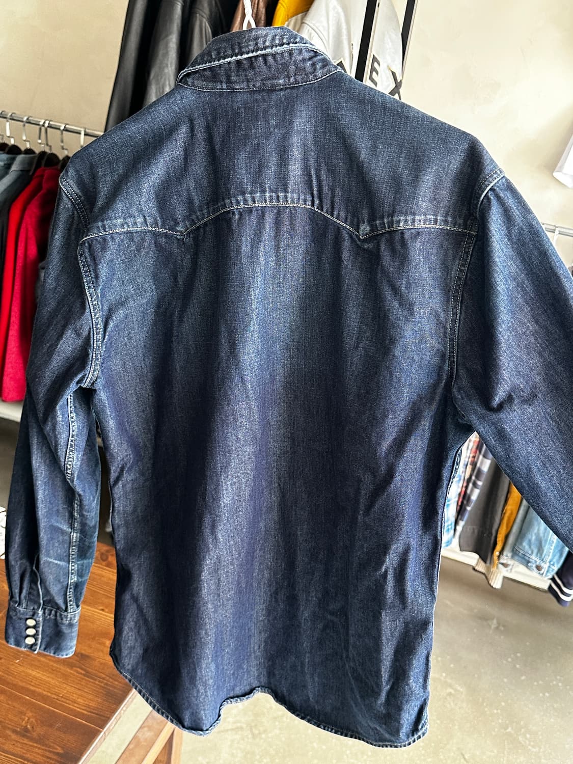 리바이스 웨스턴 데님 셔츠 스냅버튼 데님셔츠 상품이미지5