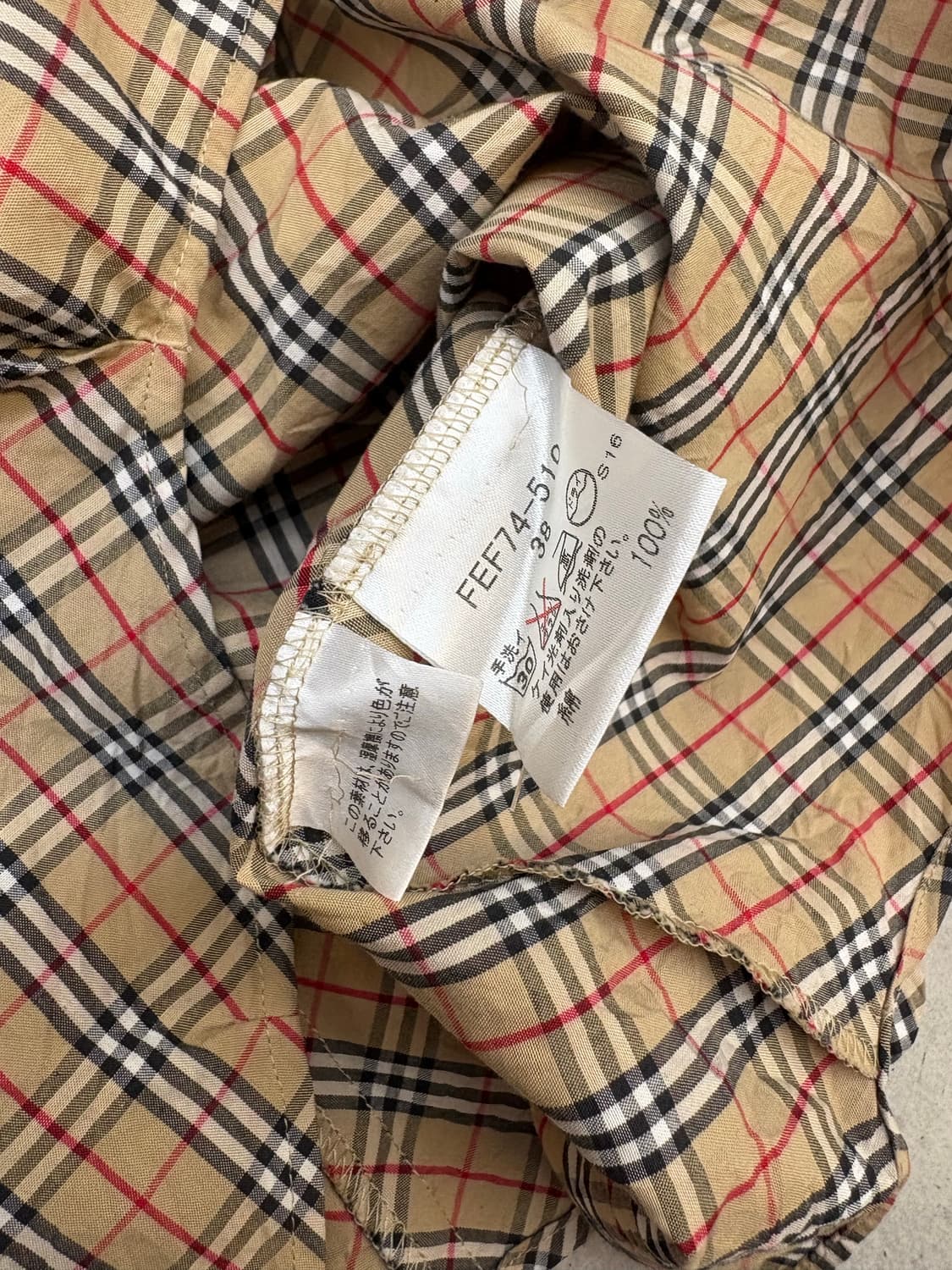 버버리 블루라벨 노바체크 셔츠 상품이미지4