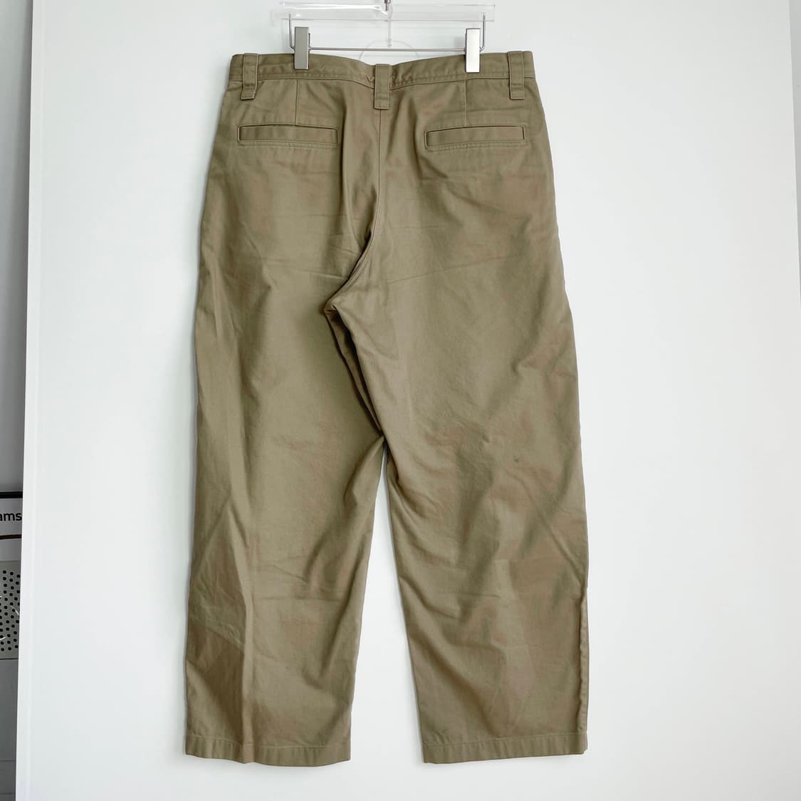 C1 유니클로U 와이드 핏 치노 팬츠 36-37사이즈 상품이미지3