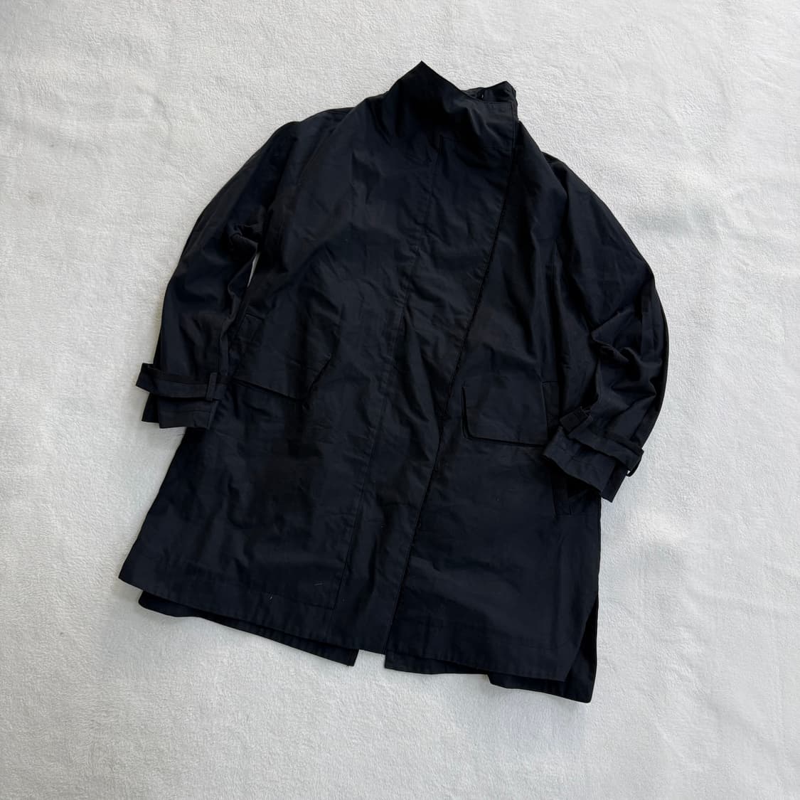 82 잇미샤 여성 블랙 트렌치 코트 0330T 상품이미지1