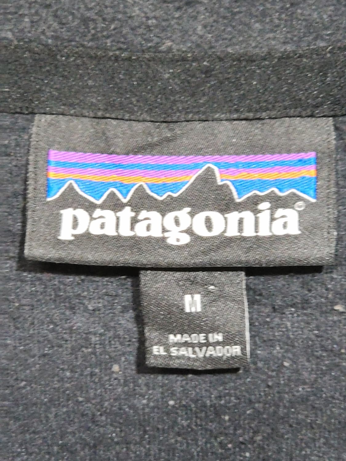 (L) 파타고니아 반집업 티셔츠 블랙 긴팔티 등산복  상품이미지3