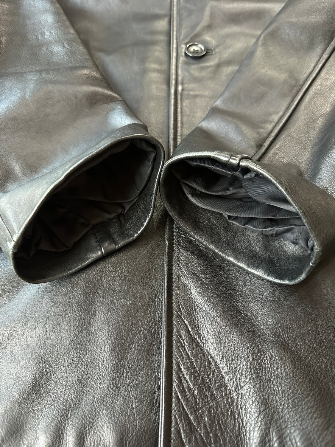 바나나 리퍼블릭 리얼 레더 카코트 M 상품이미지6