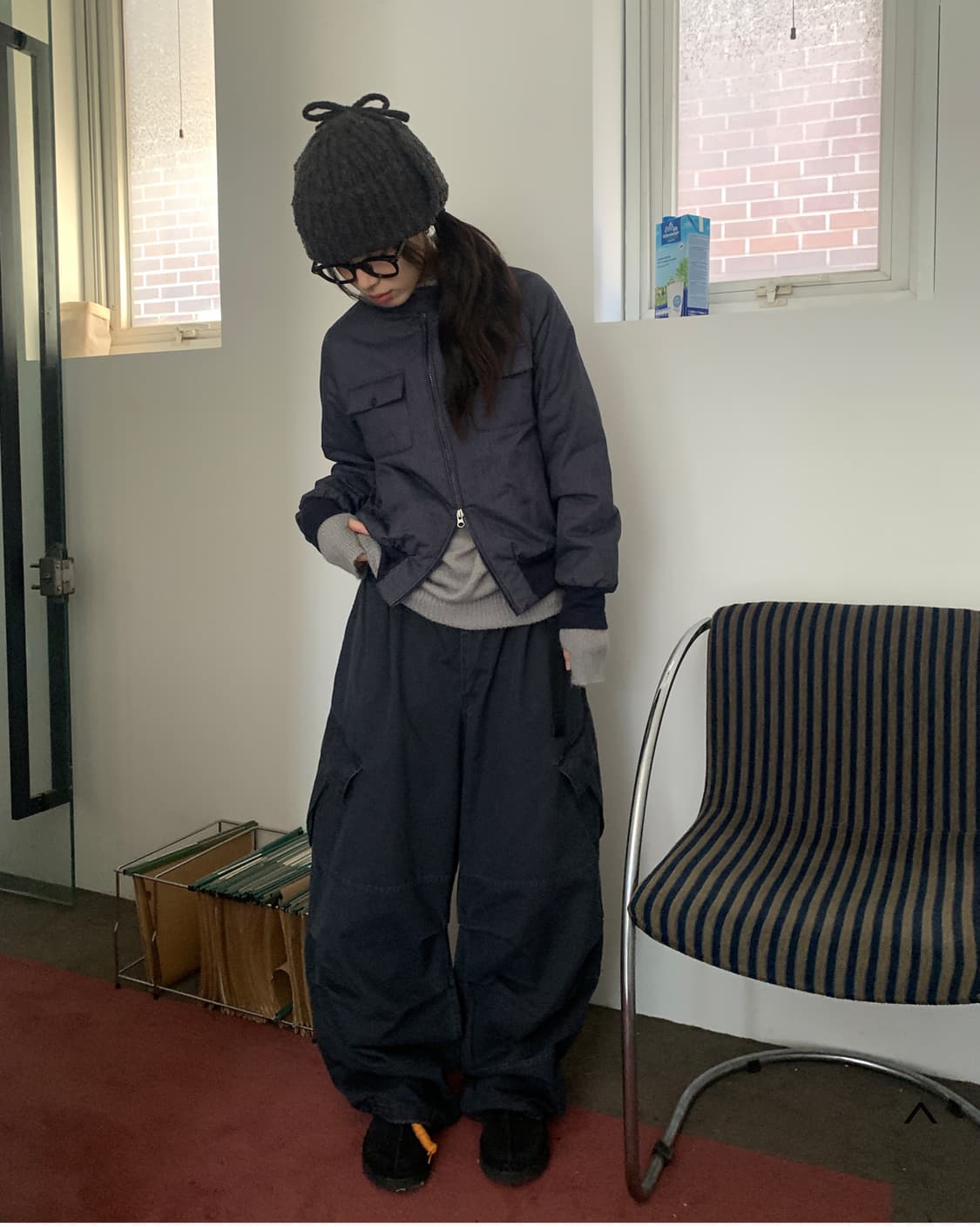 릿킴 reetkeem POCKET STRIPE JUMPER 자켓 상품이미지3