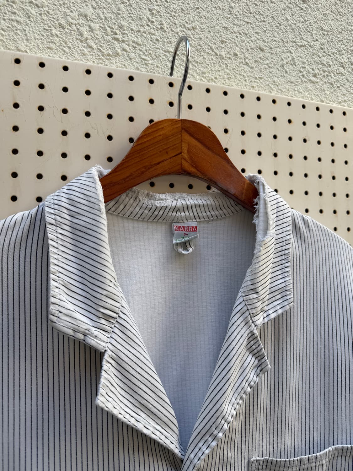 1980s EURO KARBA HICKORY STRIPE 프렌치워크자켓 상품이미지5