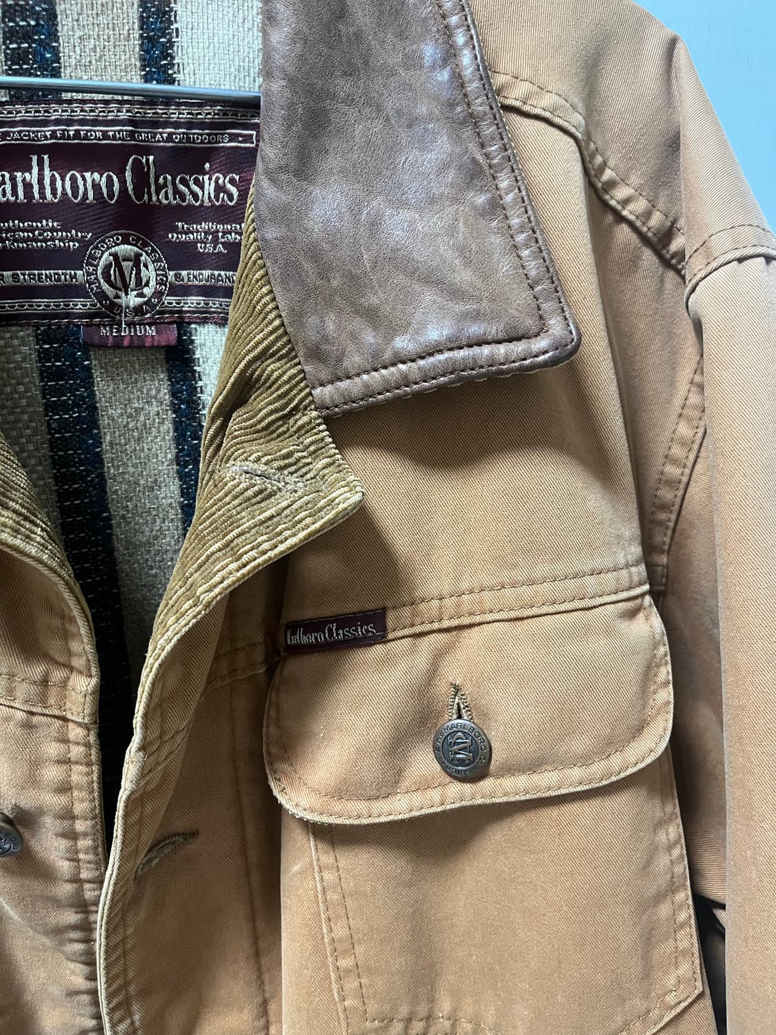 말보로 클래식 헌팅 자켓 블루종 상품이미지3