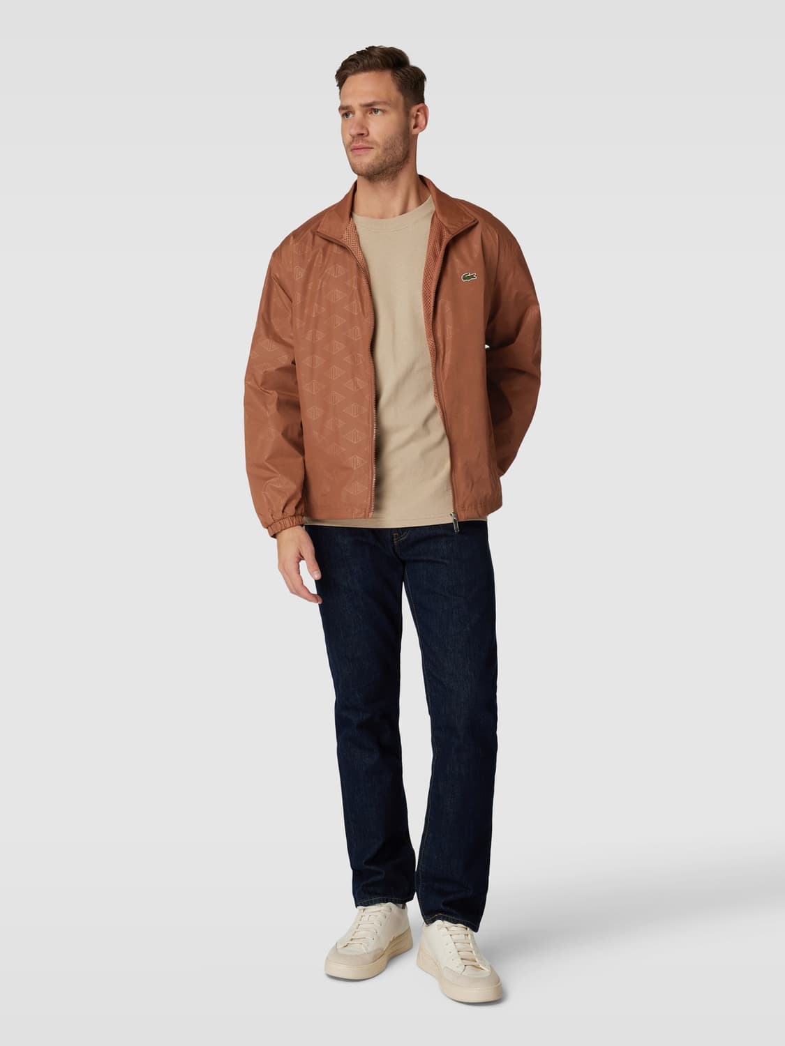 라코스테 모노그램 블루종(바람막이) 상품이미지7