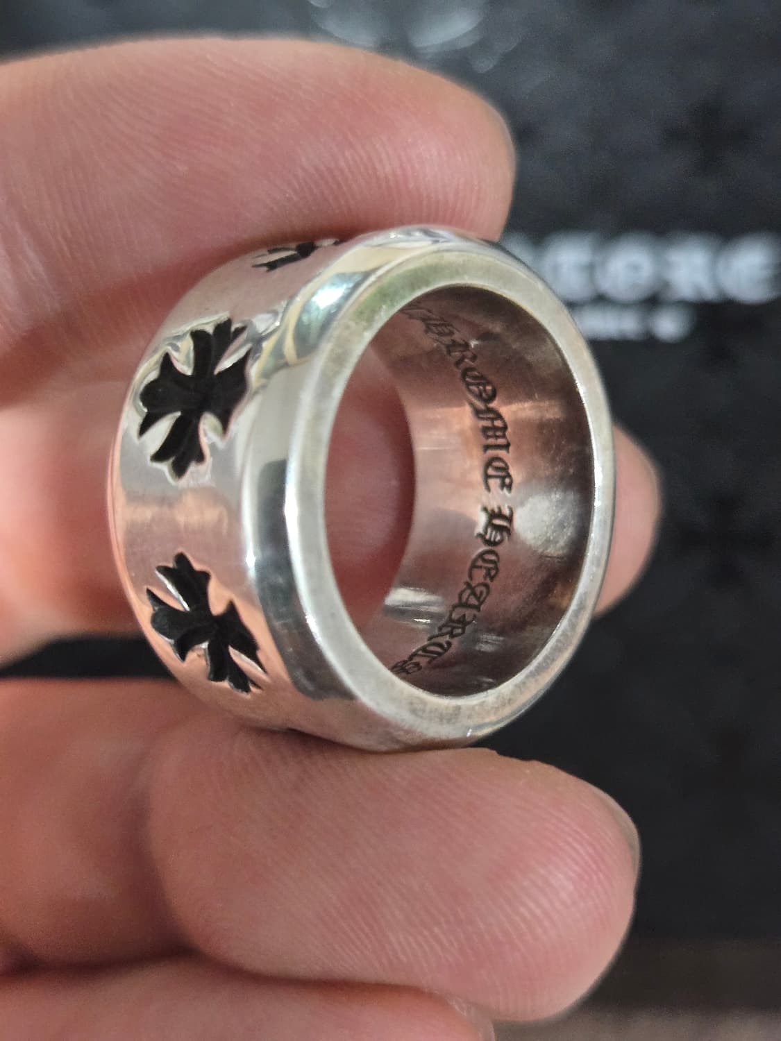 크롬하츠 CH플러스 칙 밴드 링 정품 상품이미지4