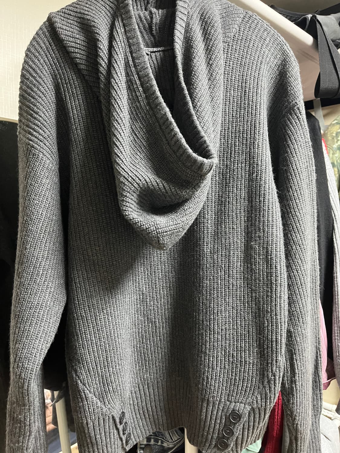 미세키서울 맨 바라클라바 니트 후드 상품이미지6