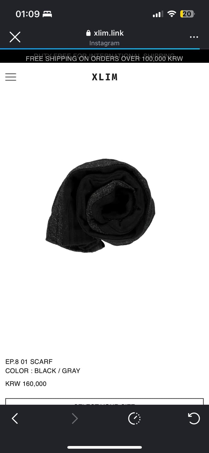 Xlim ep.8 01 scarf  상품이미지1