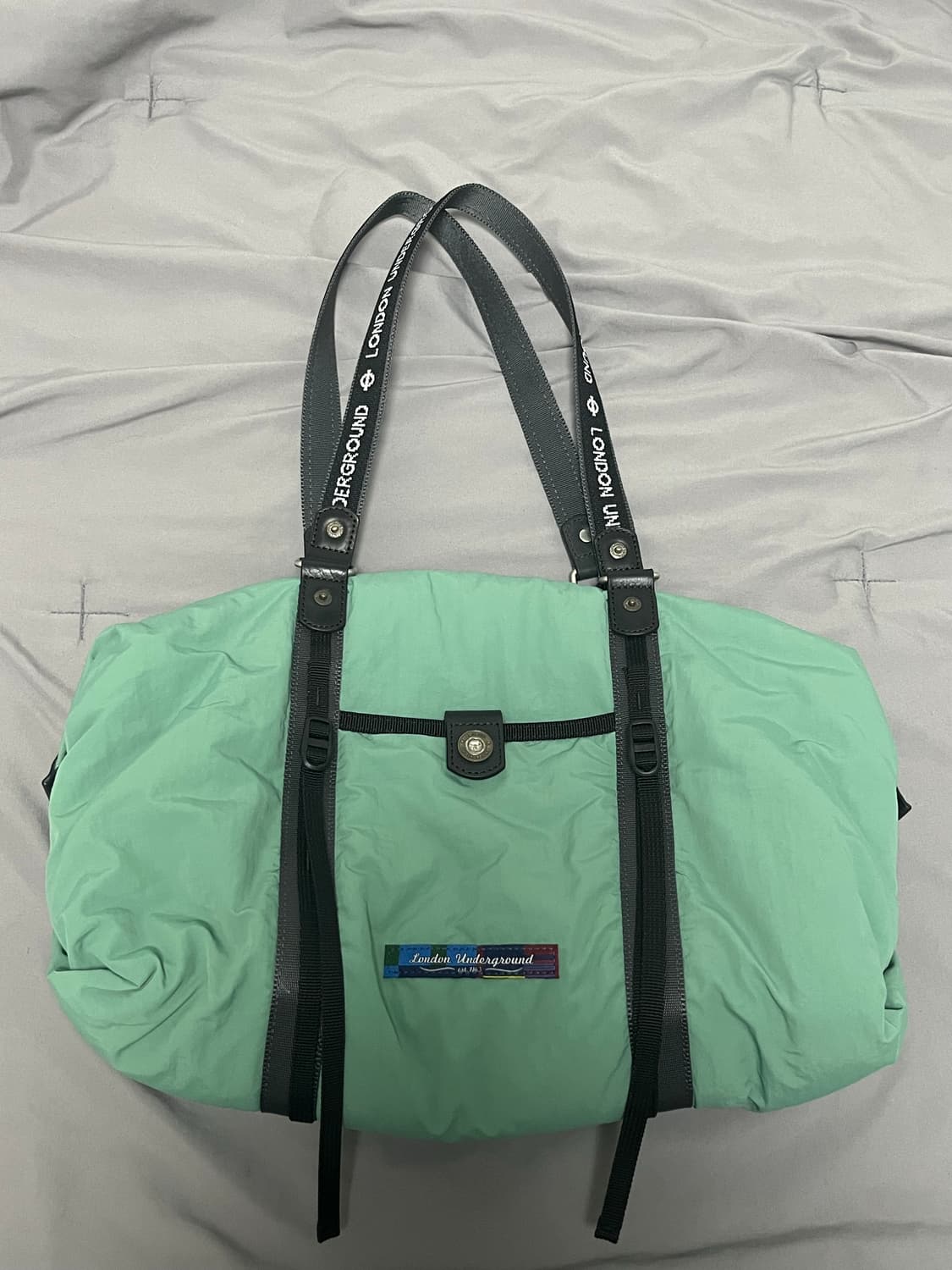 런던언더그라운드 Logo strap shoulder bag_Green 상품이미지2