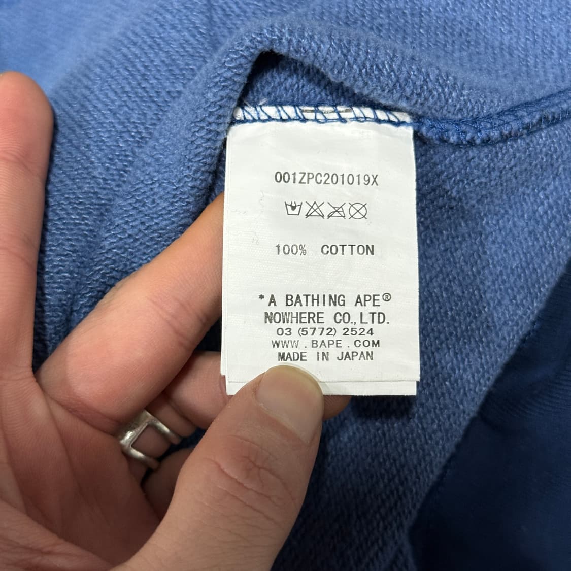 베이프 블루 카모 청계 샤크 풀 집업 후디 상품이미지8