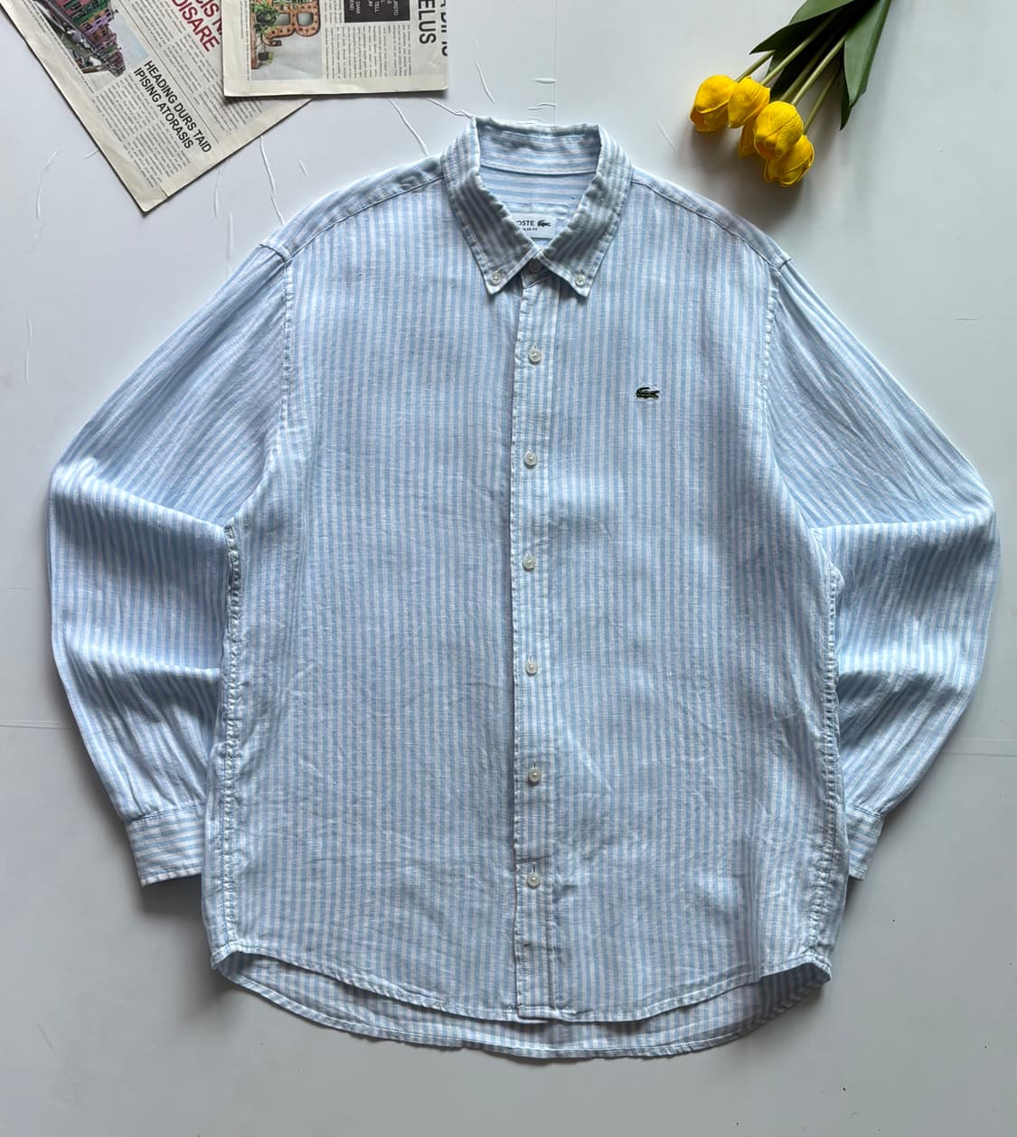 Lacoste 라코스테 스트라이프 린넨 셔츠 상품이미지2