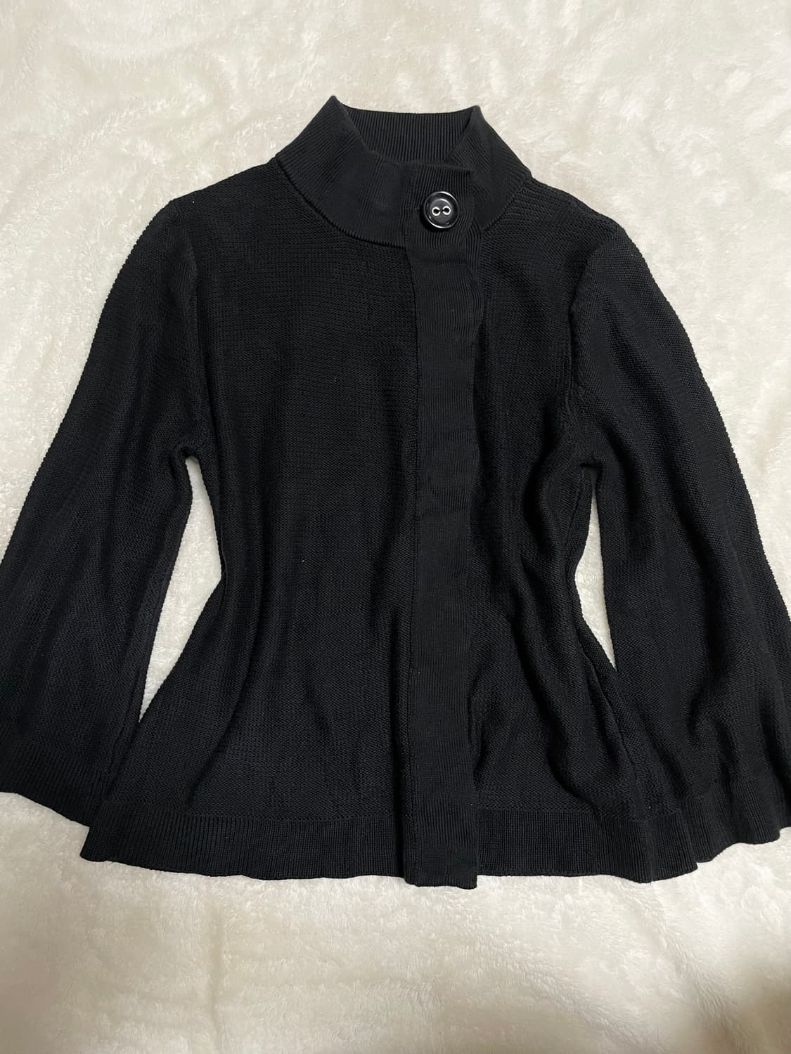 Unbalanced button knit cardigan  상품이미지1