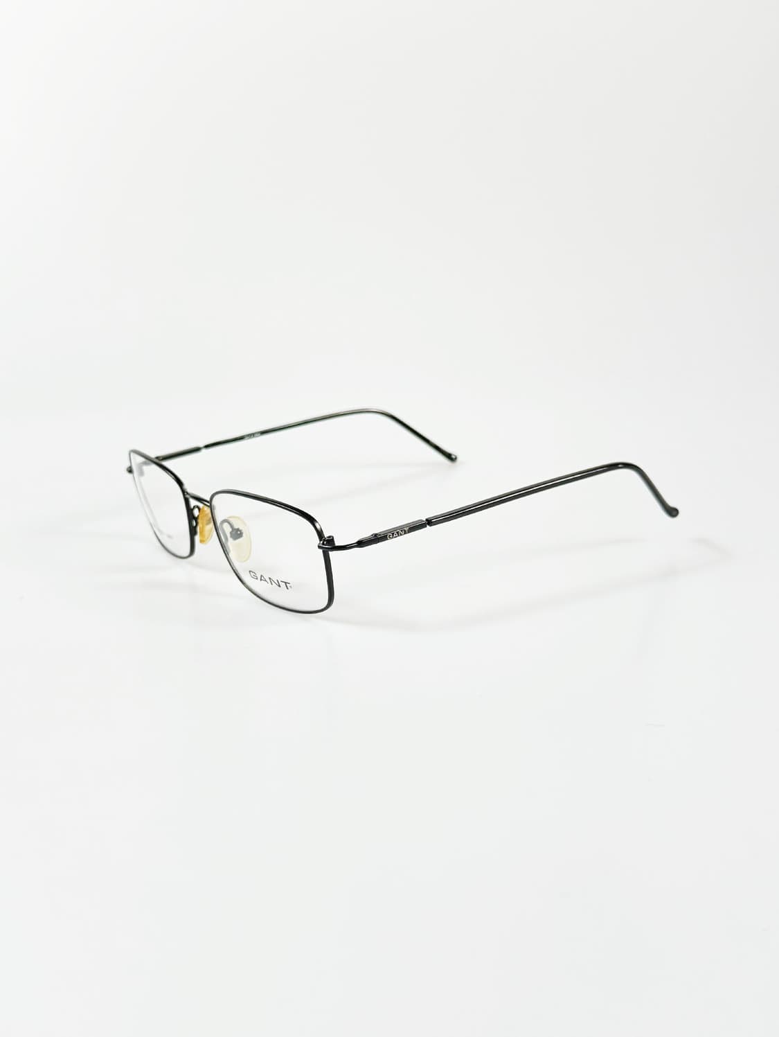 90s GANT 블랙 슬림 스퀘어 메탈 프레임 빈티지 안경 상품이미지3