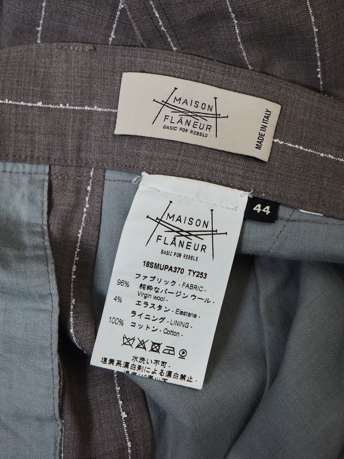 maison flaneur 18ss 울 팬츠 상품이미지7