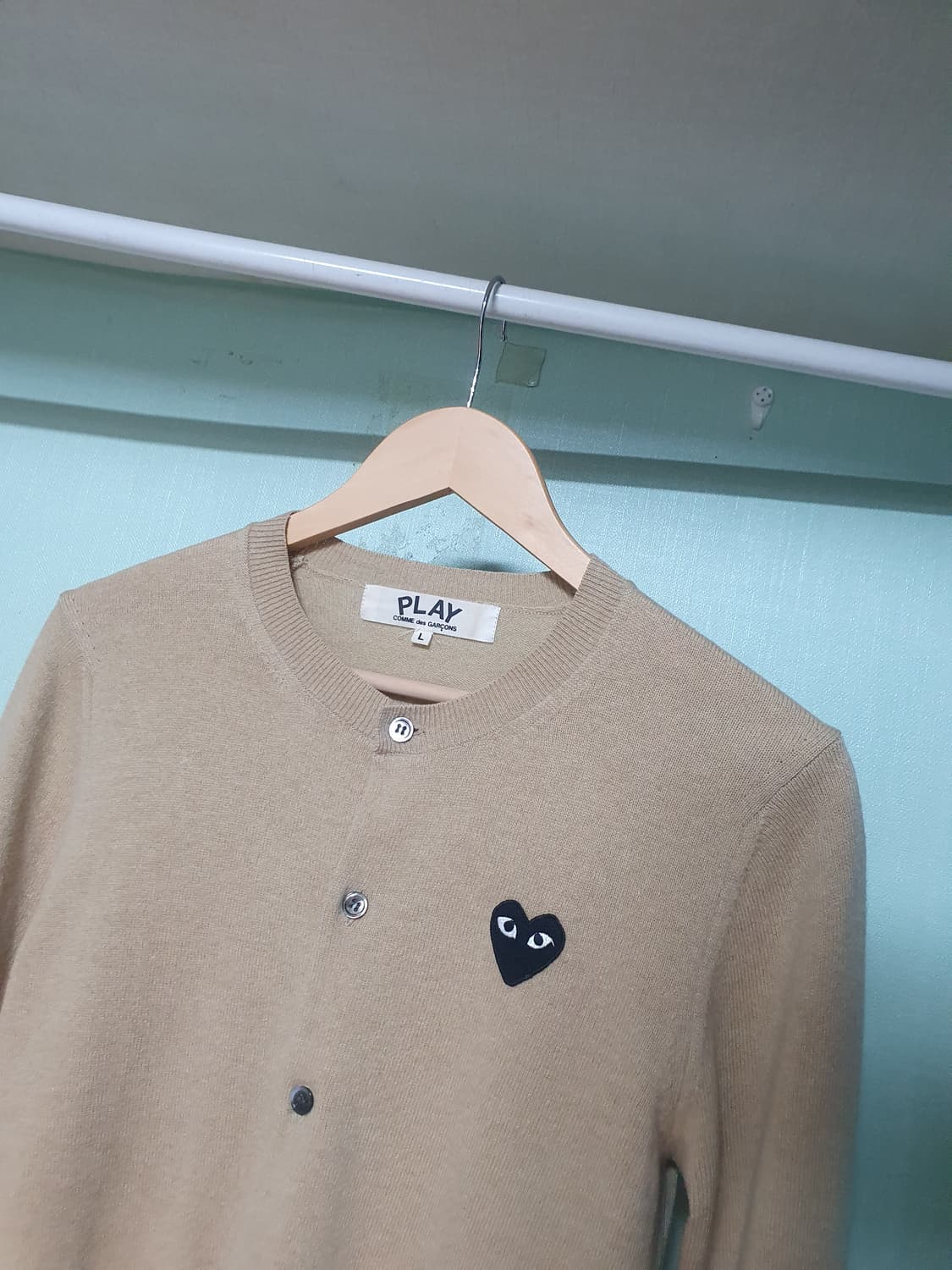 꼼데가르송 블랙와펜 가디건 L 상품이미지2