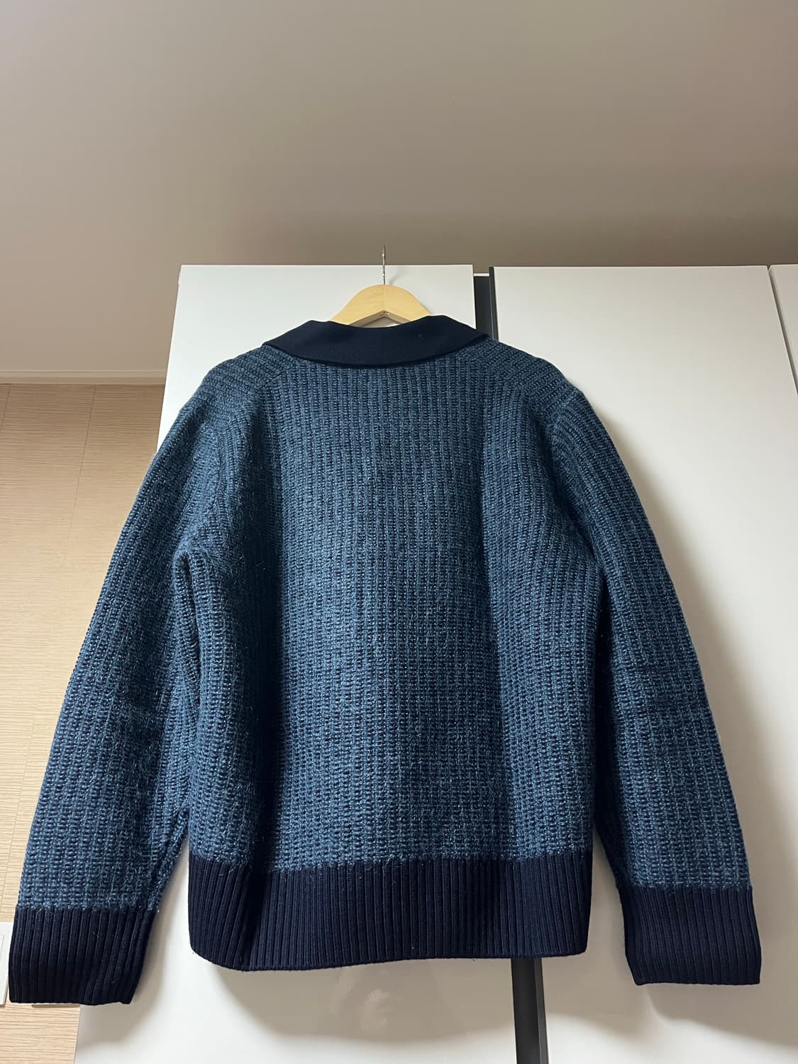 [L] COS 코스 투톤 울 폴로 카라 PK 니트 상품이미지2