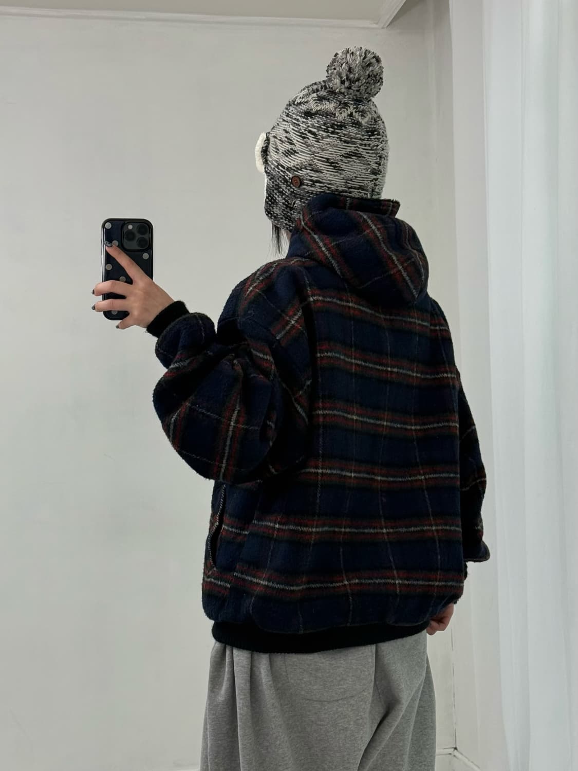 멜톤 made in USA 후드 퍼 자켓 상품이미지3