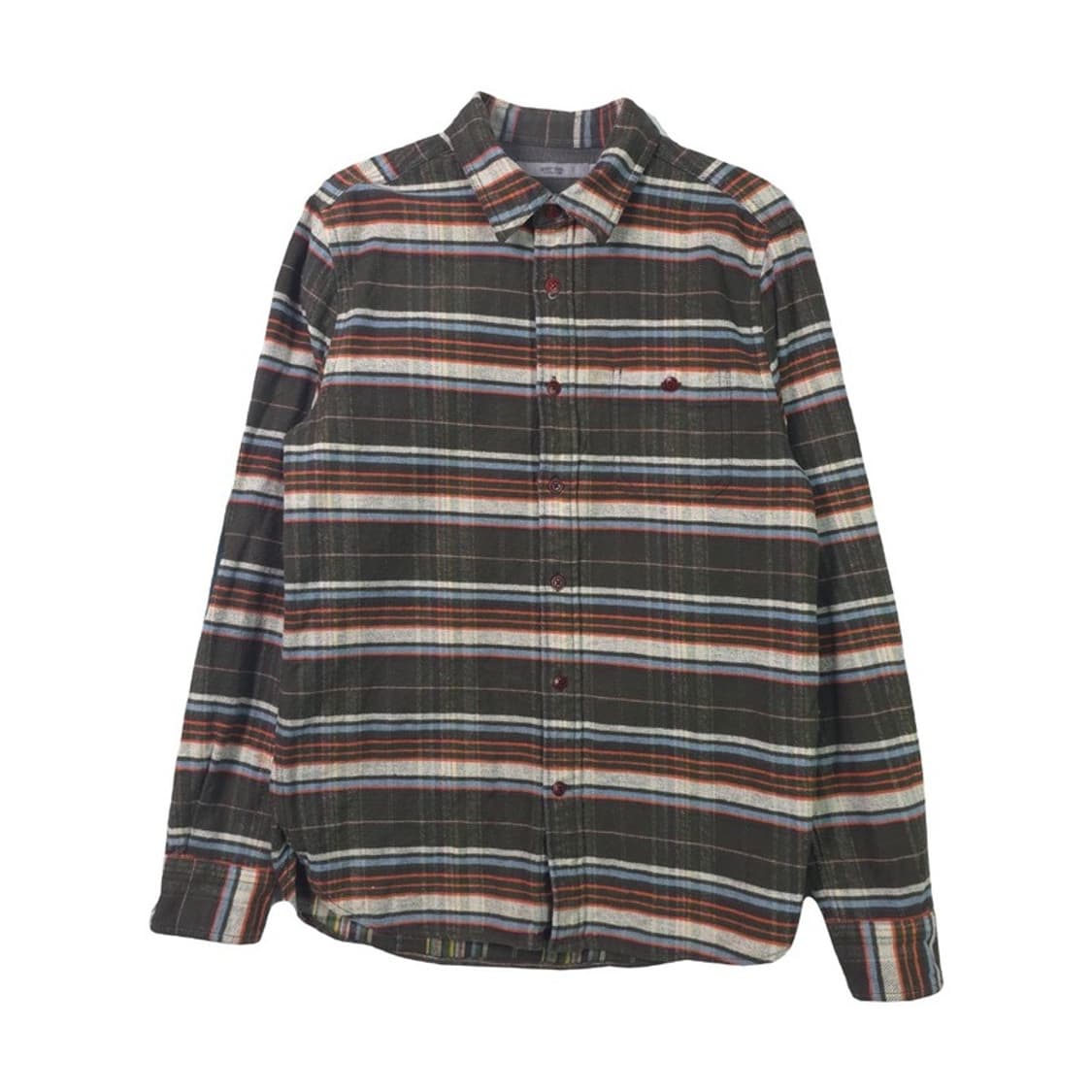 SERIES 시리즈 빈티지 플란넬 엘보패치 체크 셔츠 L 상품이미지1