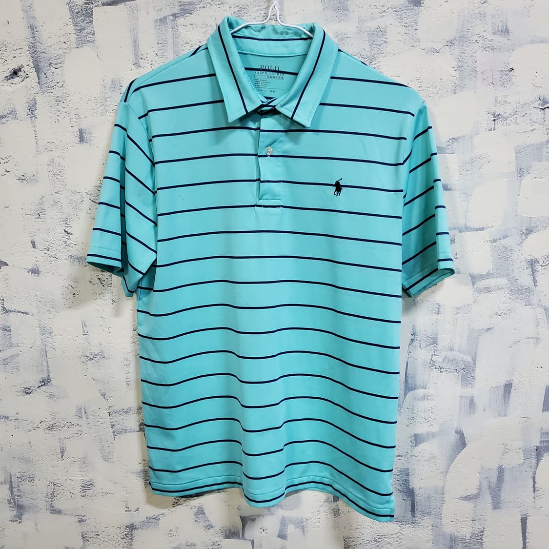 폴로 랄프로렌 스트라이프  기능성 반팔 폴로티셔츠  상품이미지1