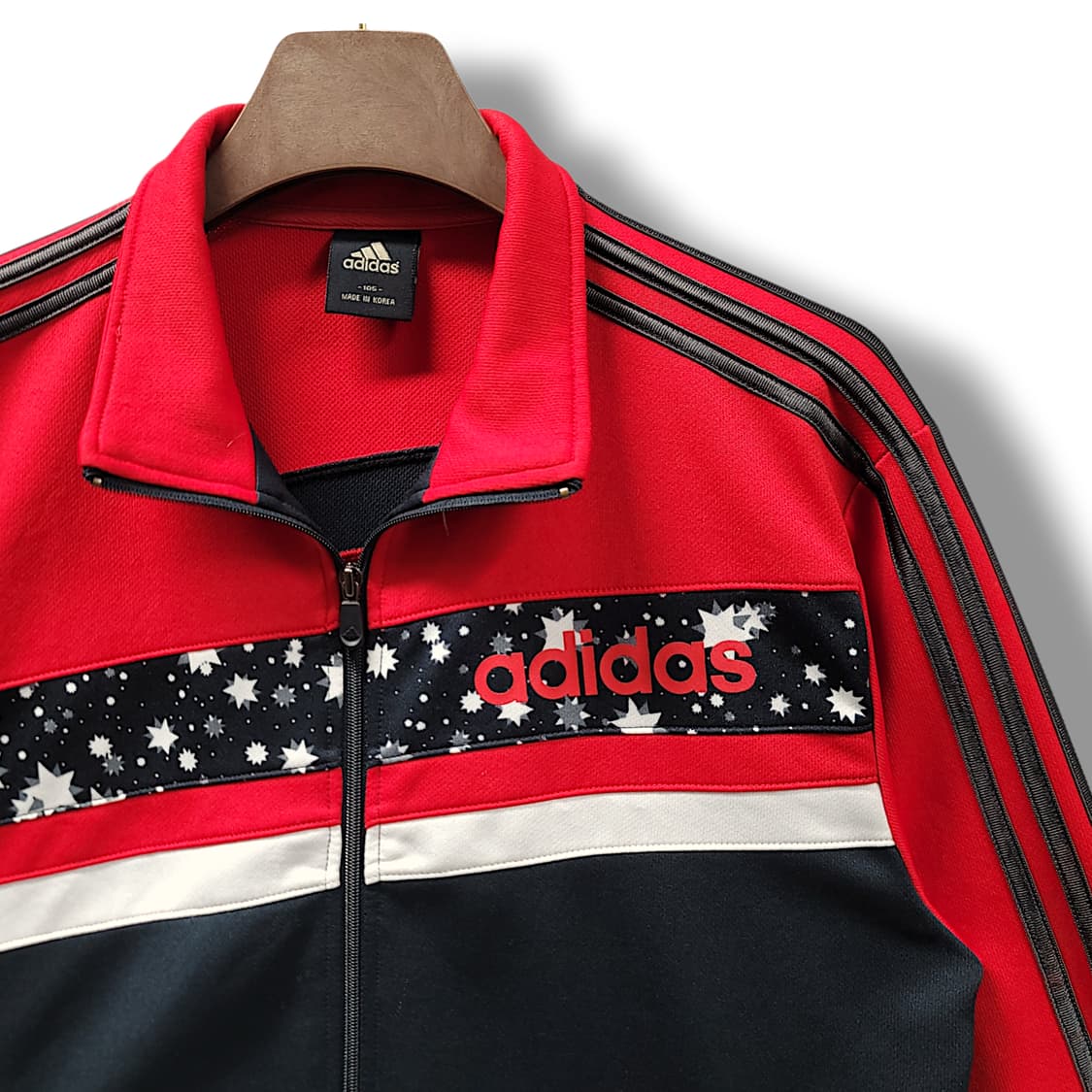 [105] 아디다스 레드 00s 스타패턴 니트 트랙탑 져지 상품이미지4
